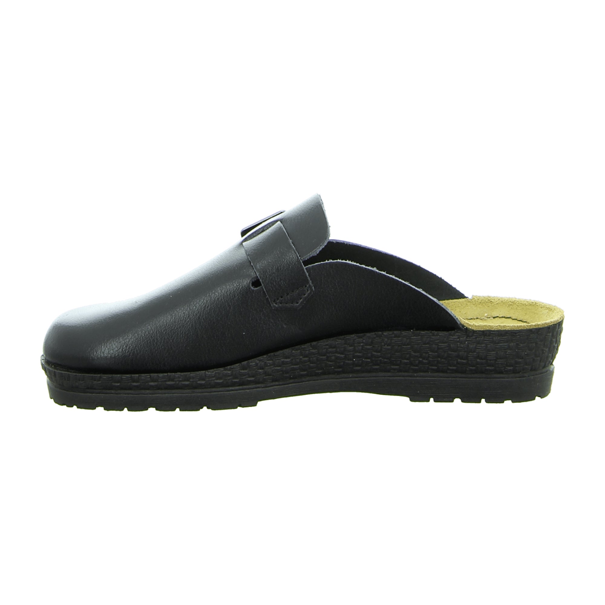 Rohde 1438 Black Women's Slip-On Shoes Leather Upper Spring Summer