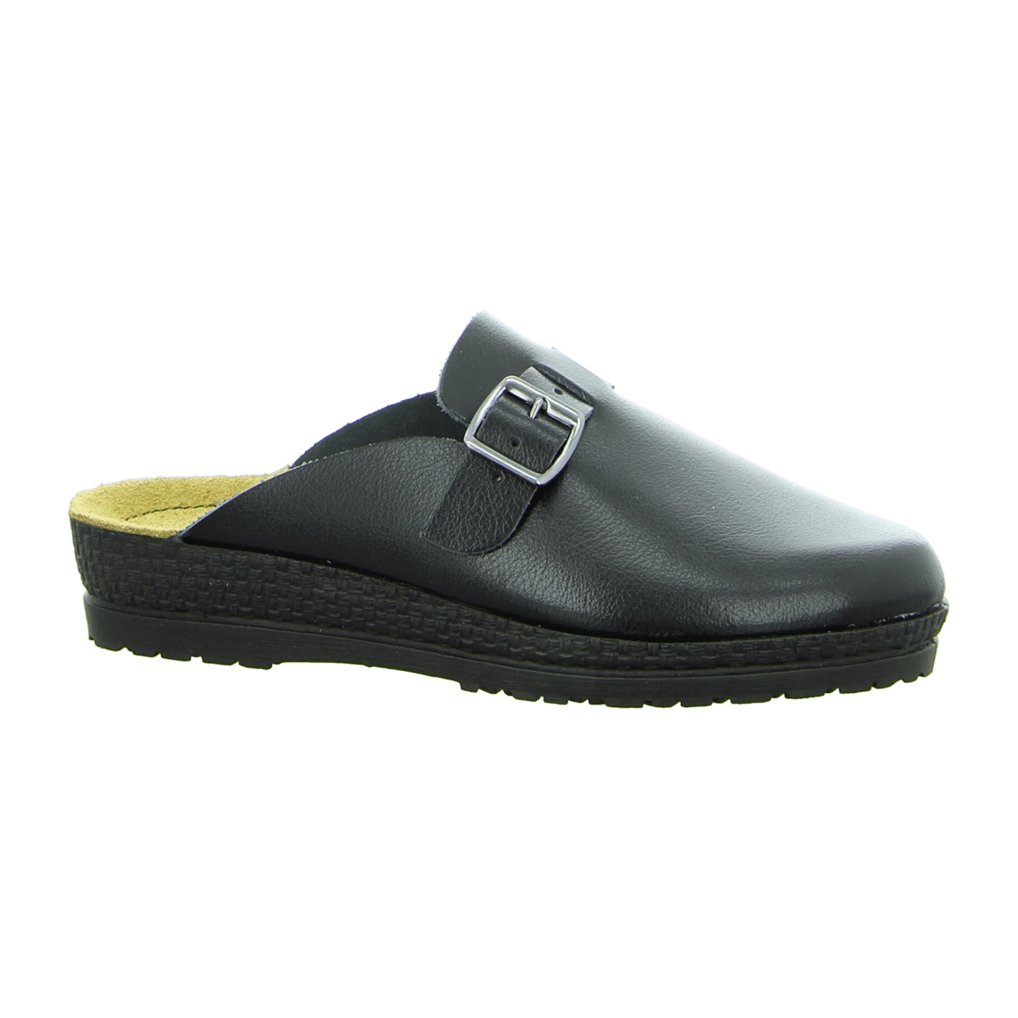 Rohde 1438 Black Women's Slip-On Shoes Leather Upper Spring Summer