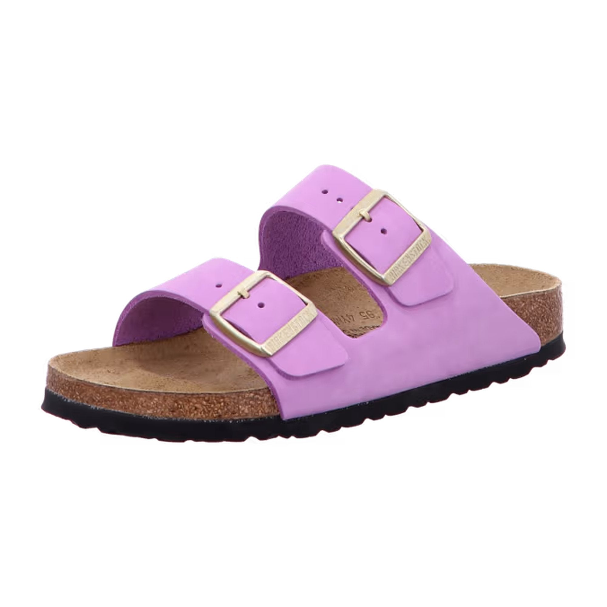 Birkenstock Arizona Leather Nubuck Crocus Ecru Sandals Slides Mules NEW womens