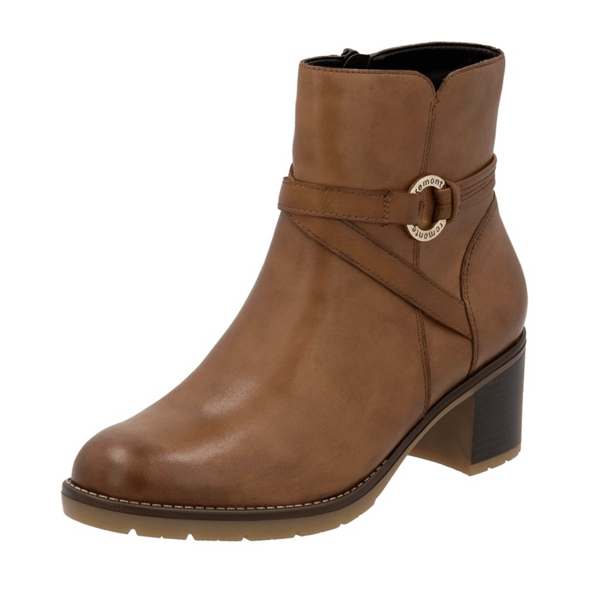 Remonte Women's D2A73 Chelsea Boot - Brown Smooth Leather