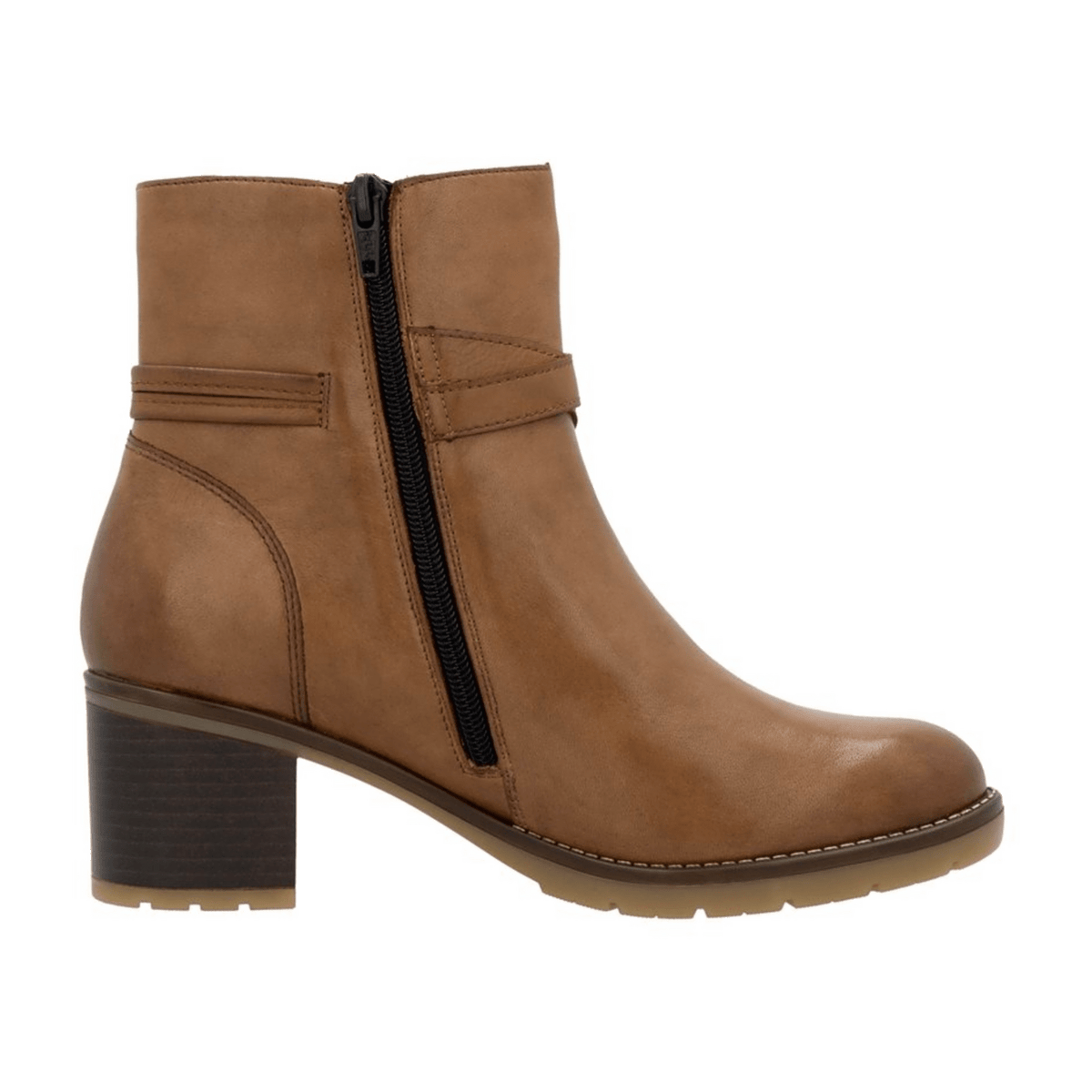 Remonte Women's D2A73 Chelsea Boot - Brown Smooth Leather