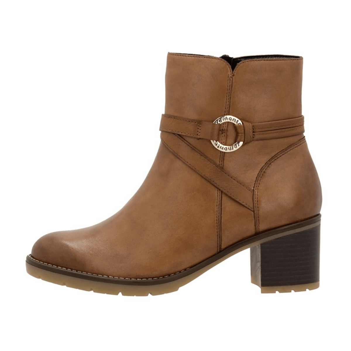 Remonte Women's D2A73 Chelsea Boot - Brown Smooth Leather
