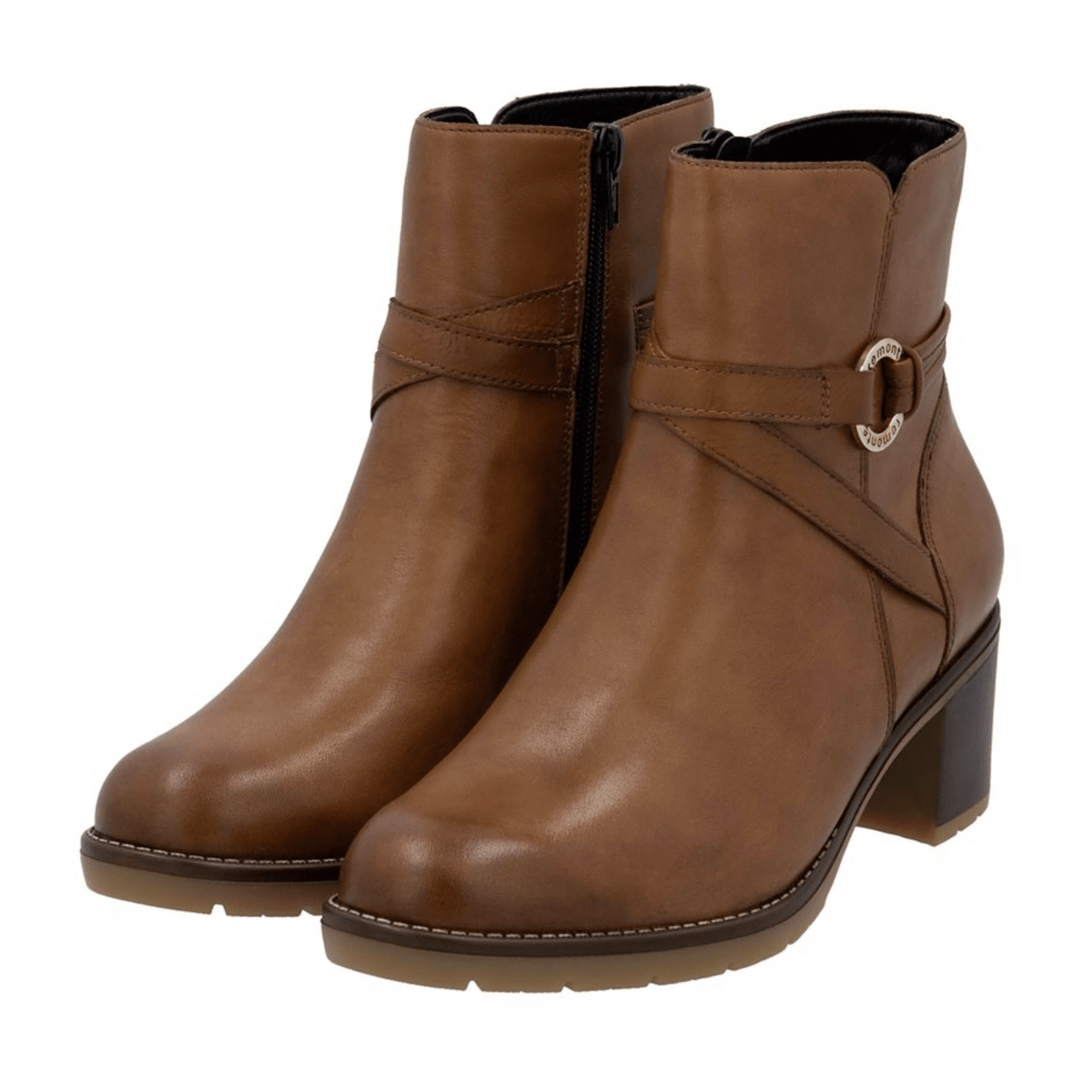 Remonte Women's D2A73 Chelsea Boot - Brown Smooth Leather