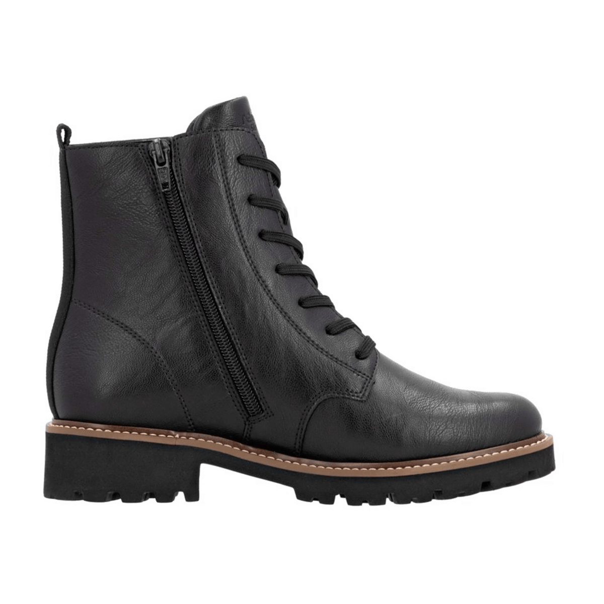 Remonte Women's Chelsea Boots D8661 Black Leather Ankle Boots