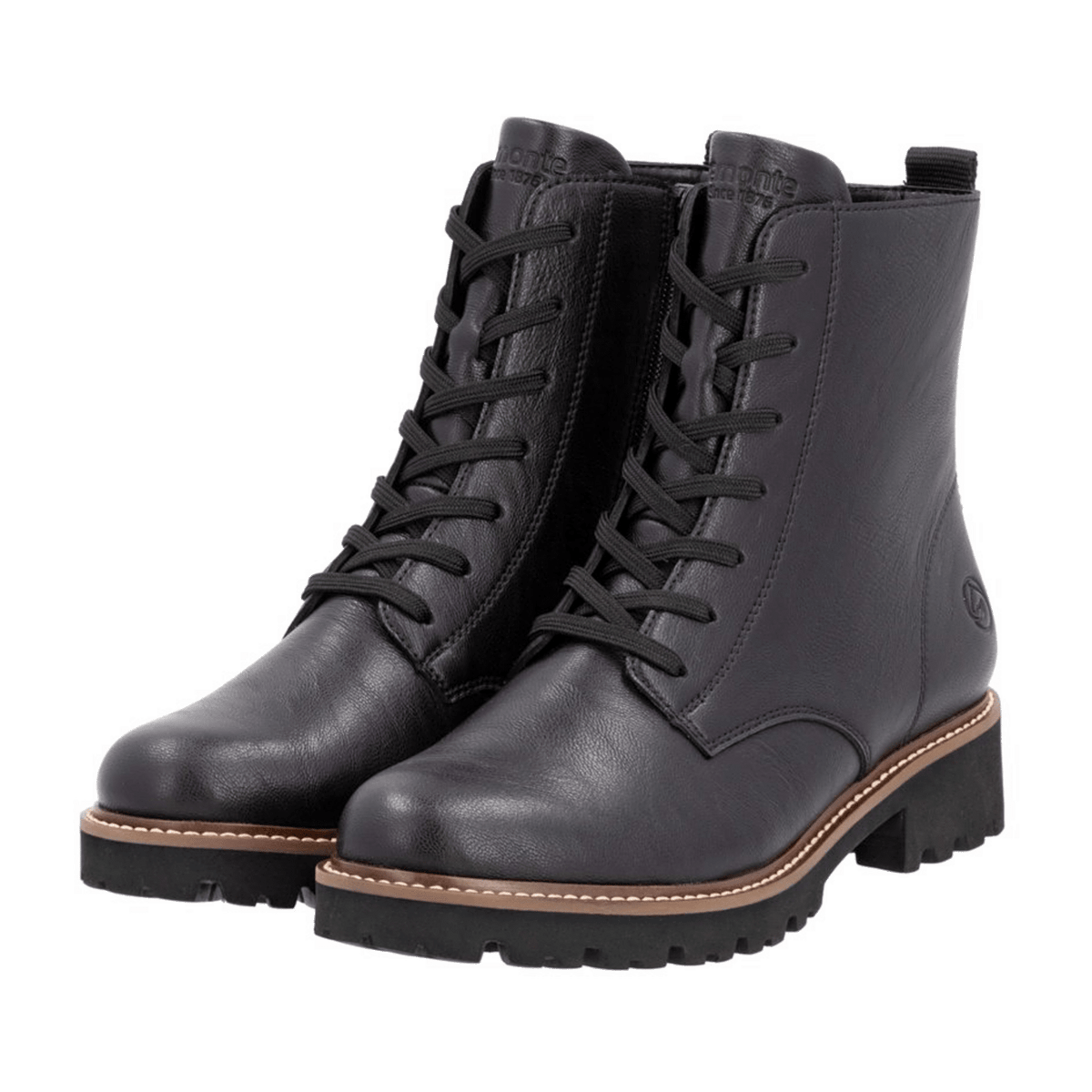 Remonte Women's Chelsea Boots D8661 Black Leather Ankle Boots