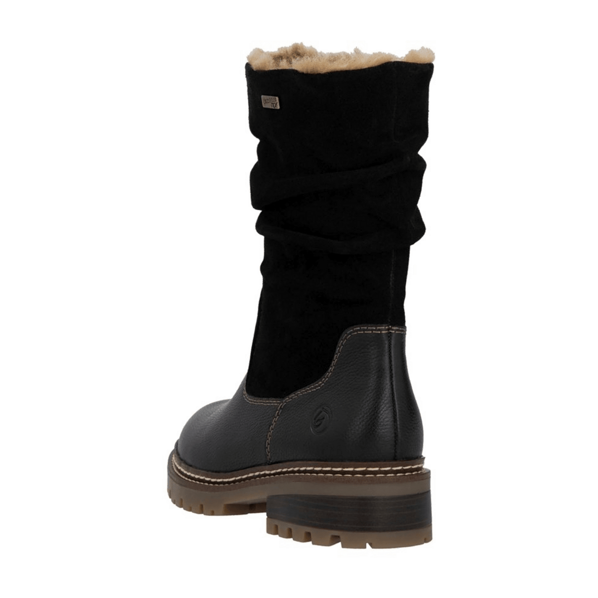 Remonte Women's Water-Repellent Suede Winter Boots Black