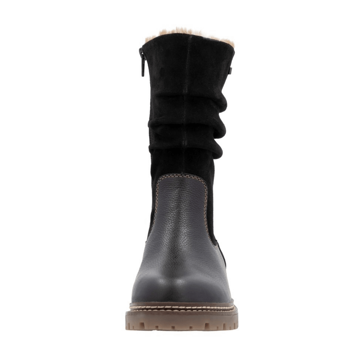 Remonte Women's Water-Repellent Suede Winter Boots Black