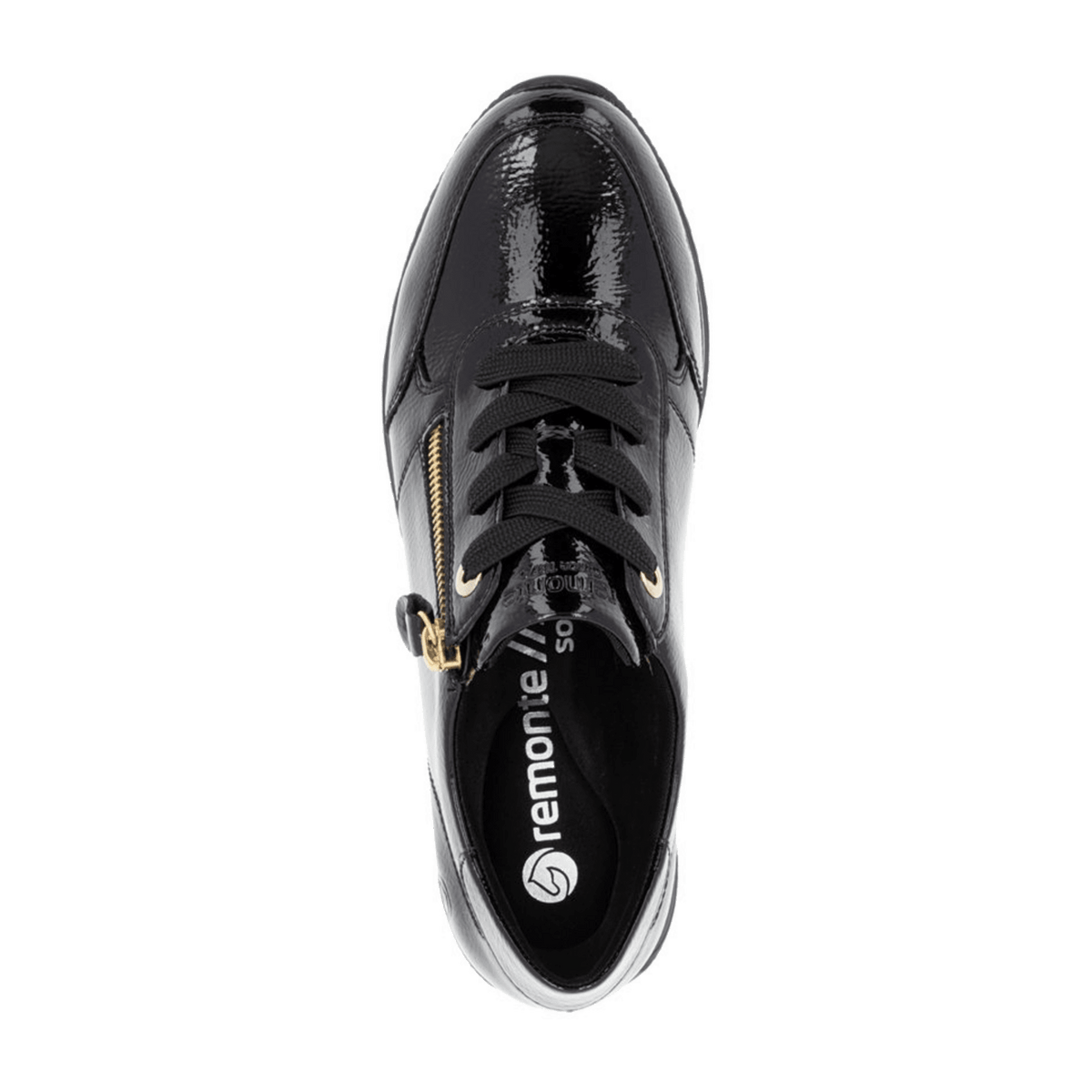 Remonte Women's Suede Sneakers Black - Lightweight Breathable