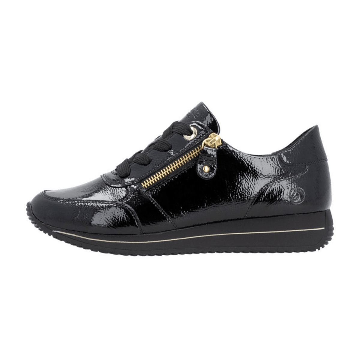 Remonte Women's Suede Sneakers Black - Lightweight Breathable