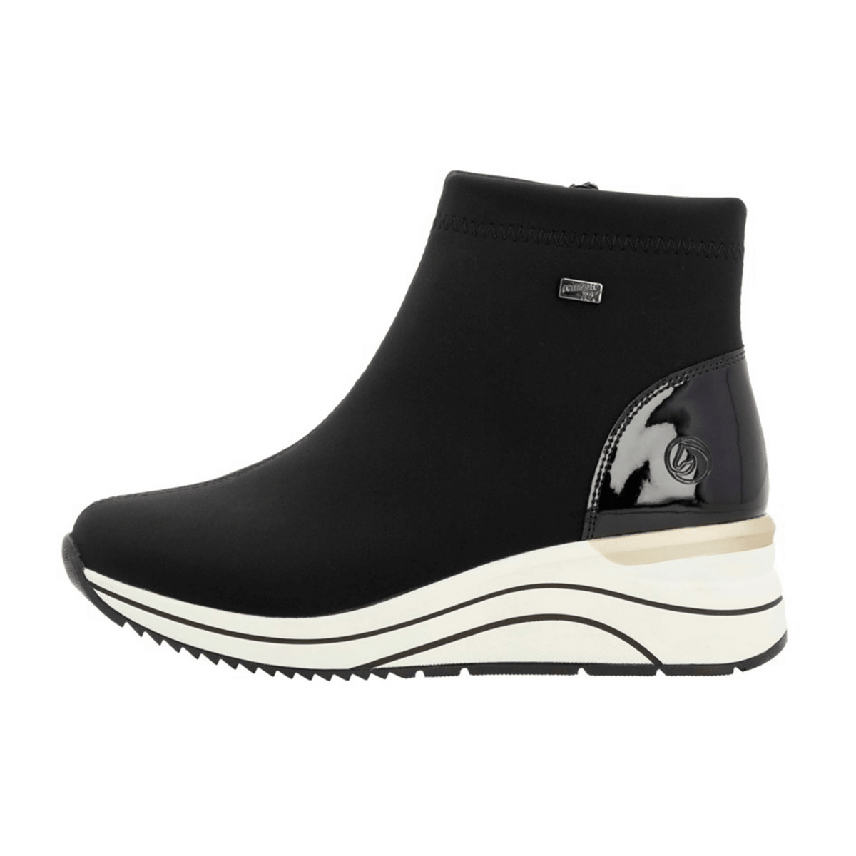 Remonte Women's D0T73 Ankle Boots Black Textile Water Repellent