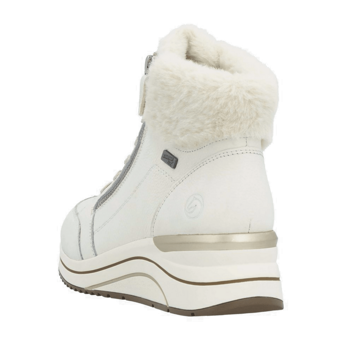 Remonte Women's D0700 Low-Top Sneakers White Leather