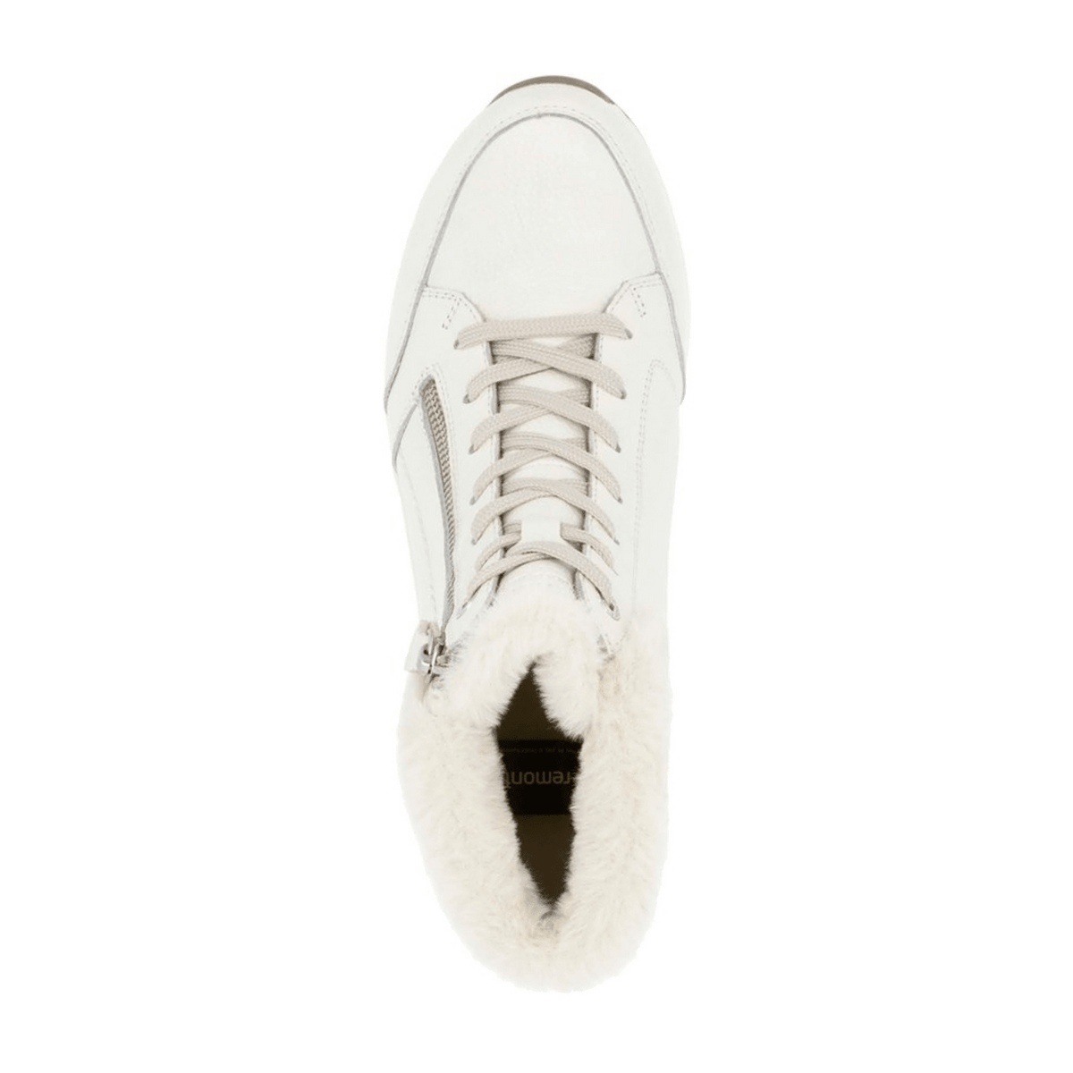Remonte Women's D0700 Low-Top Sneakers White Leather