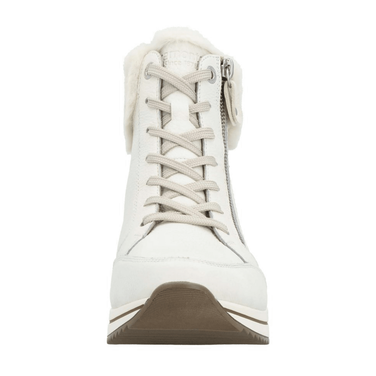 Remonte Women's D0700 Low-Top Sneakers White Leather