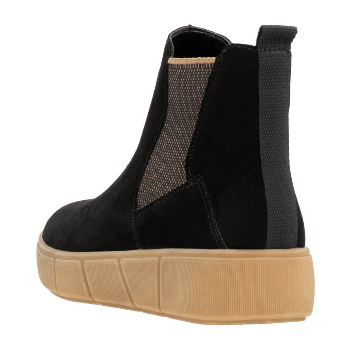 Remonte Women's Chelsea Boots D1T71 - Black Suede Ankle Boots with Zip