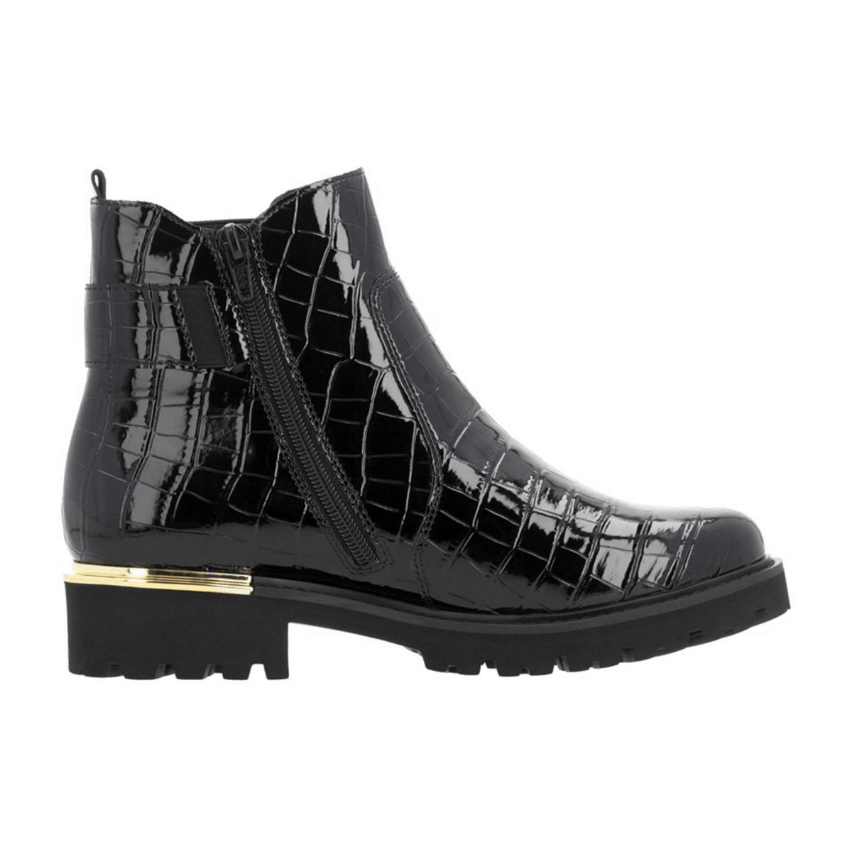 Remonte Women's Chelsea Boots D8684 - Black Slip-On Ankle Boots with Removable Insole