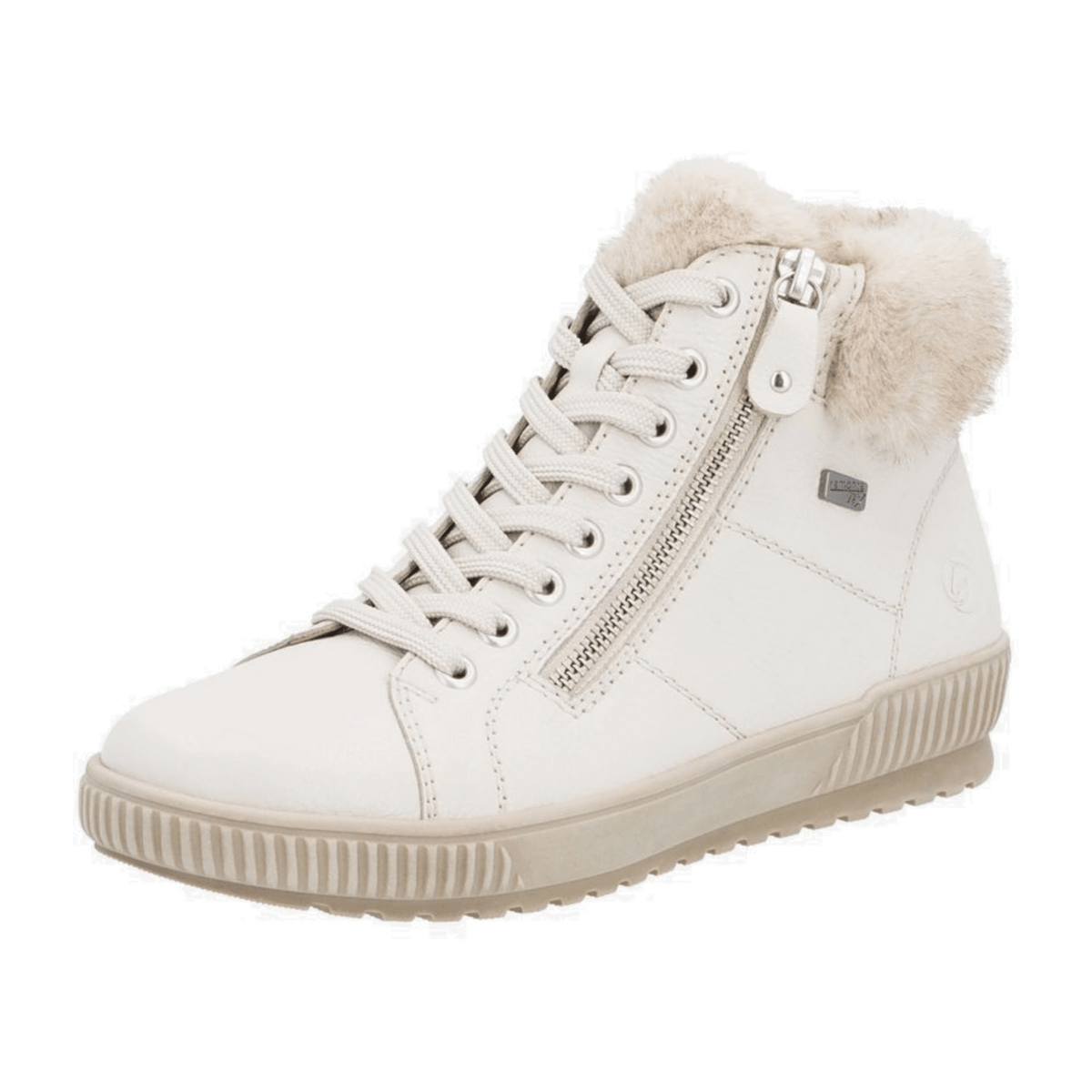 Remonte Women's High-Top Sneaker D0780 - Water-Repellent Leather Mid Cut