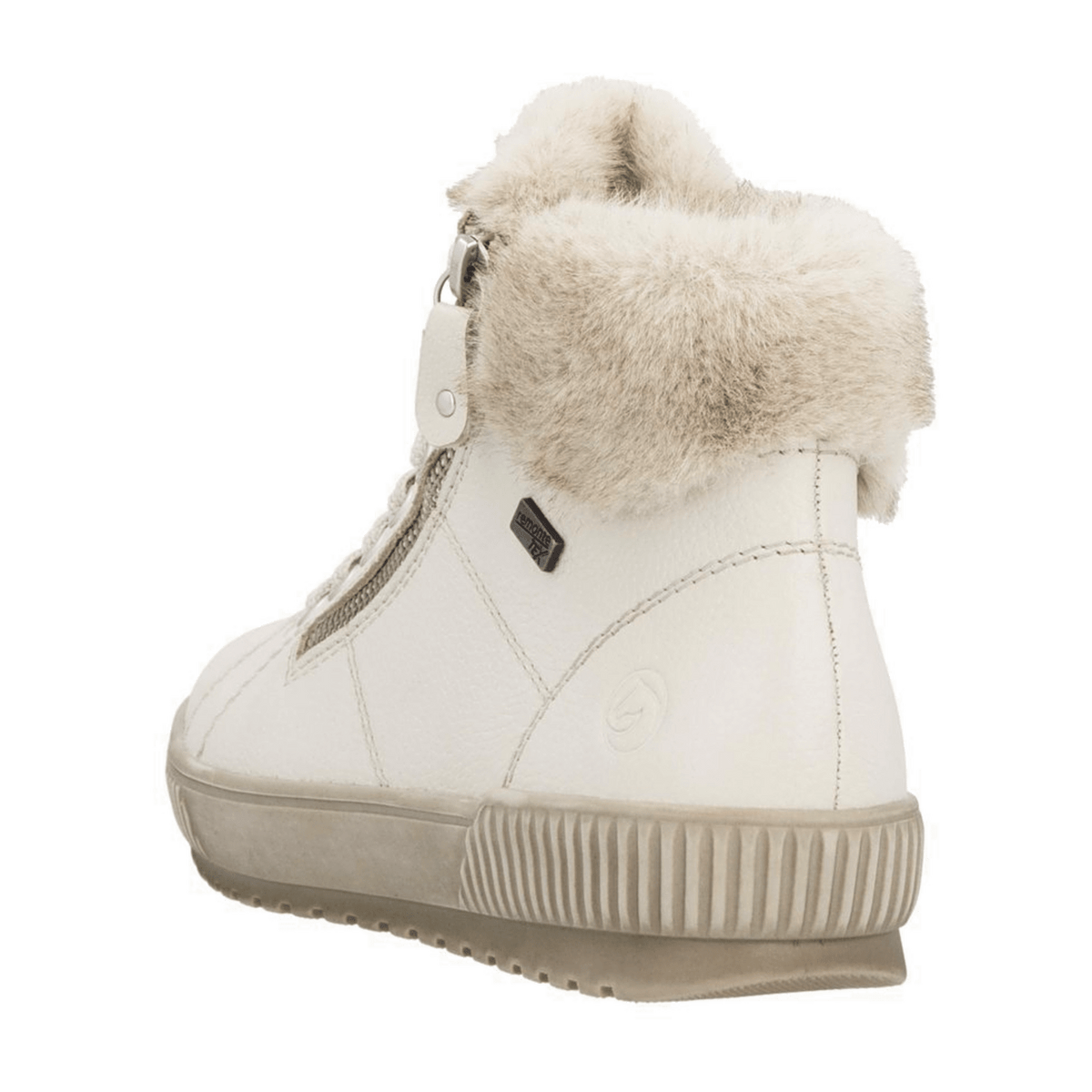 Remonte Women's High-Top Sneaker D0780 - Water-Repellent Leather Mid Cut