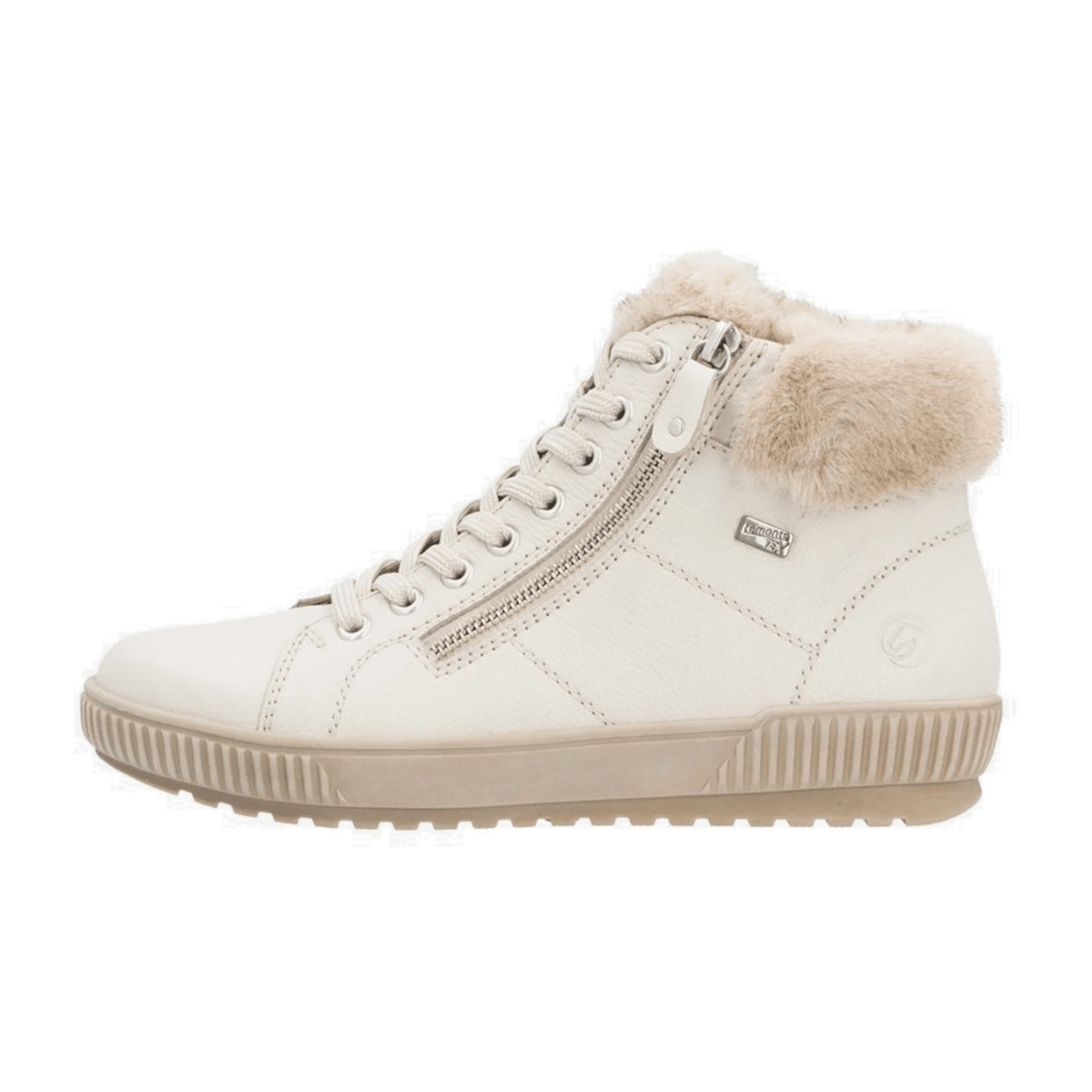 Remonte Women's High-Top Sneaker D0780 - Water-Repellent Leather Mid Cut