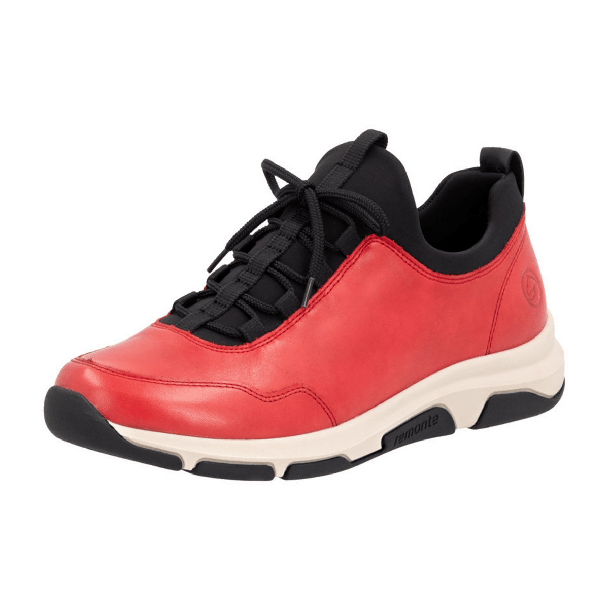 Remonte Women's Sneaker Red Leather Lightweight Flexible