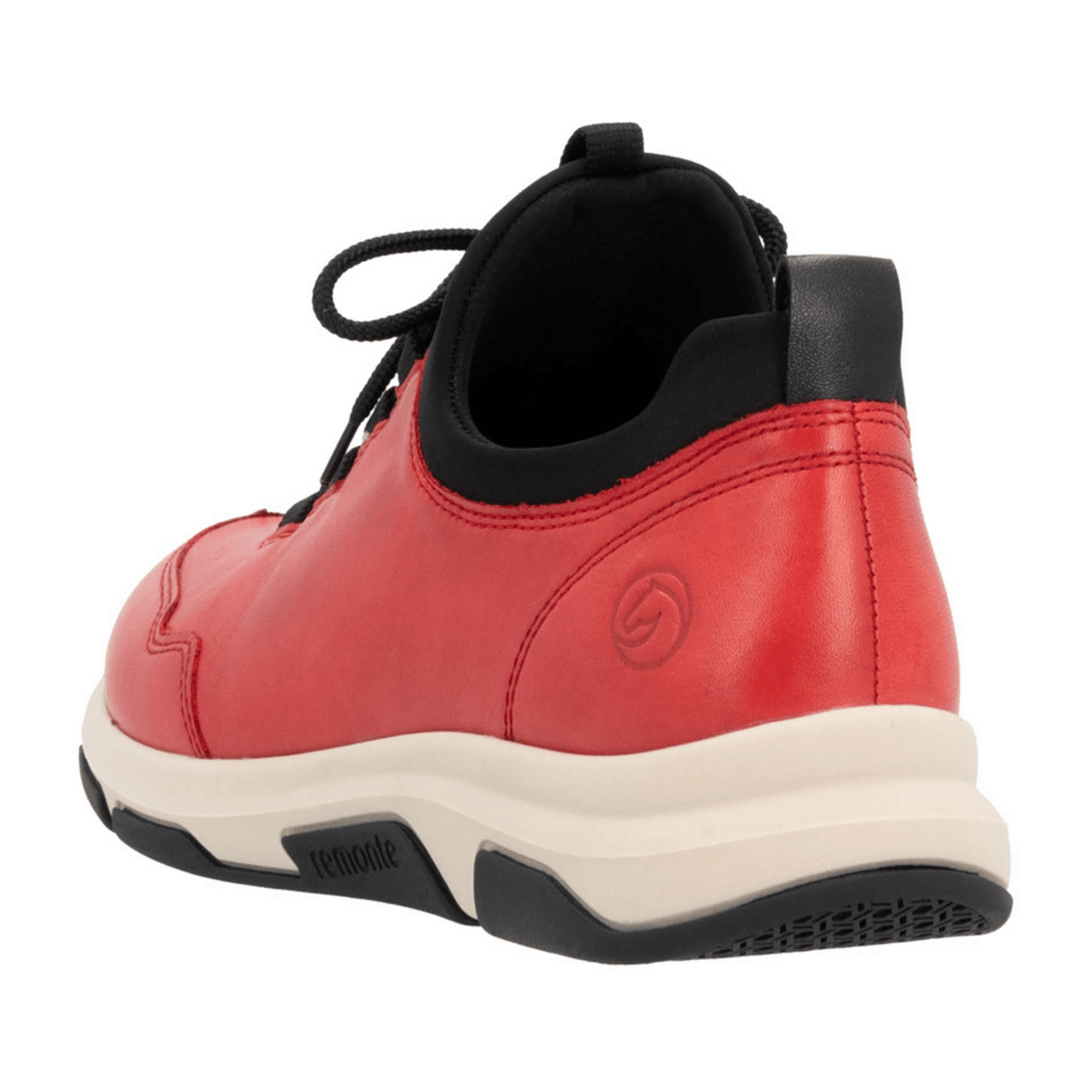 Remonte Women's Sneaker Red Leather Lightweight Flexible
