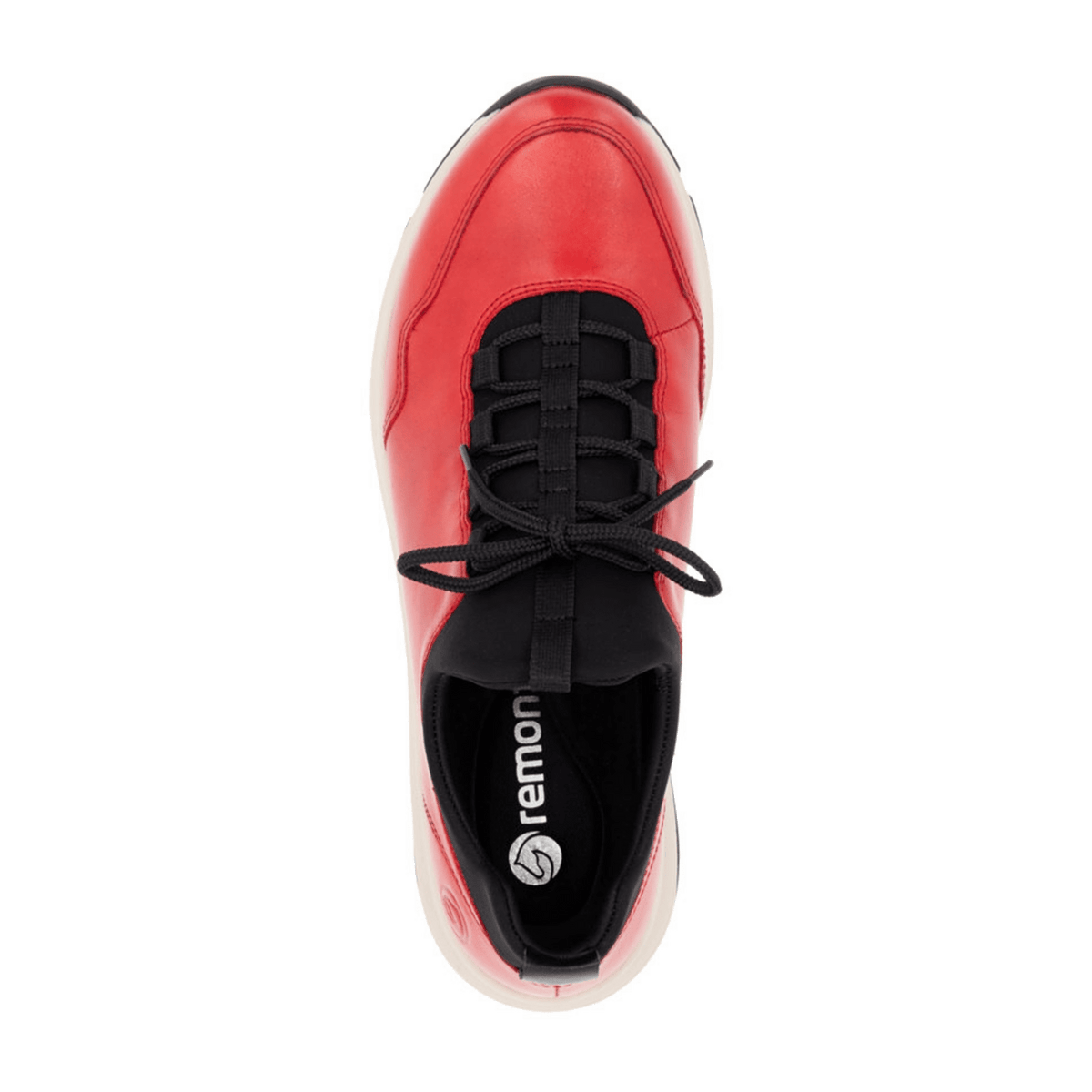 Remonte Women's Sneaker Red Leather Lightweight Flexible