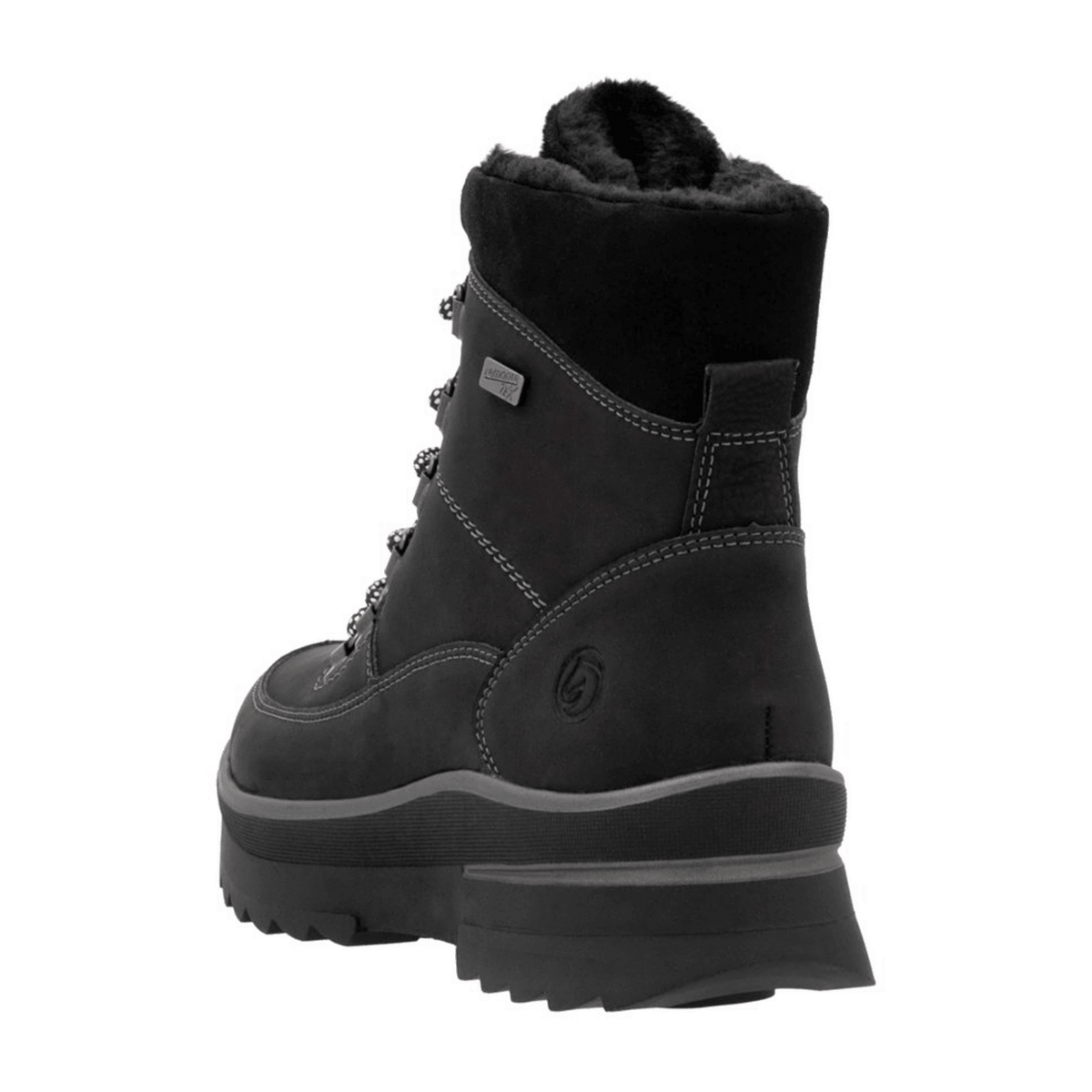 Remonte Women's D2B74 Snow Boots - Water-Repellent Suede Winter Boots Black