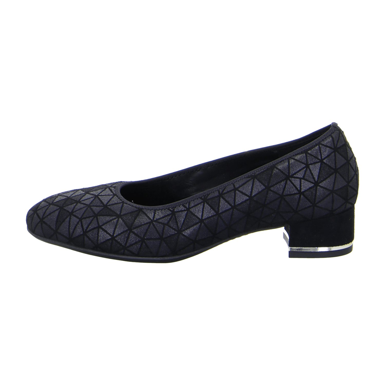 ARA Graz Women's Pumps in Black Suede with Pull-On Closure and Leather Lining - Bartel-Shop