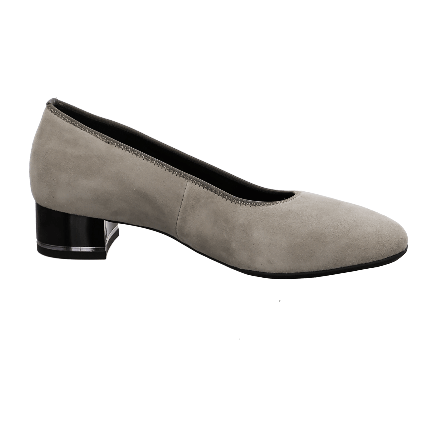 ARA Graz Women's Pumps in Beige Velvet Leather with Leather Lining and Closed Toe - Bartel-Shop