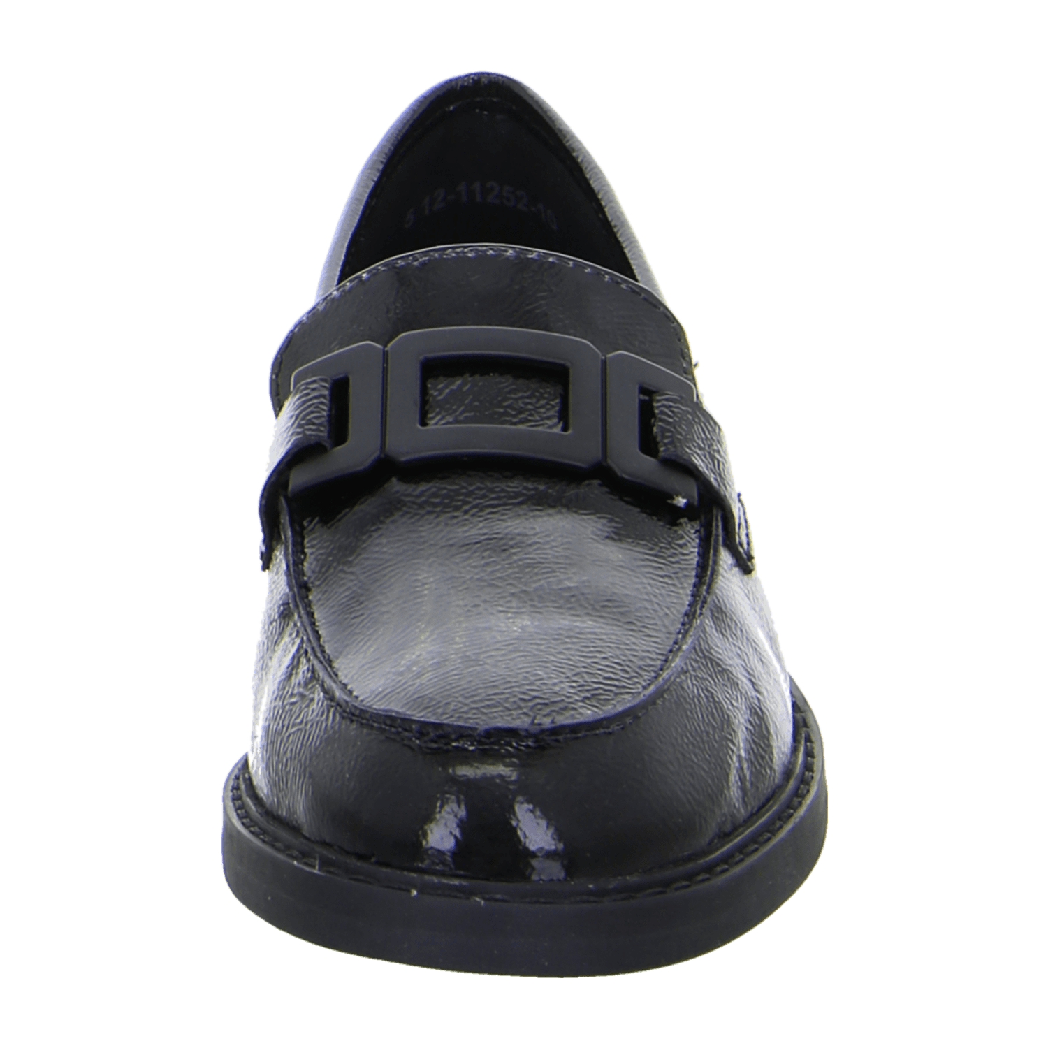 ARA KENT Women's Loafers in Black Patent Leather with Leather Lining and Rubber Sole