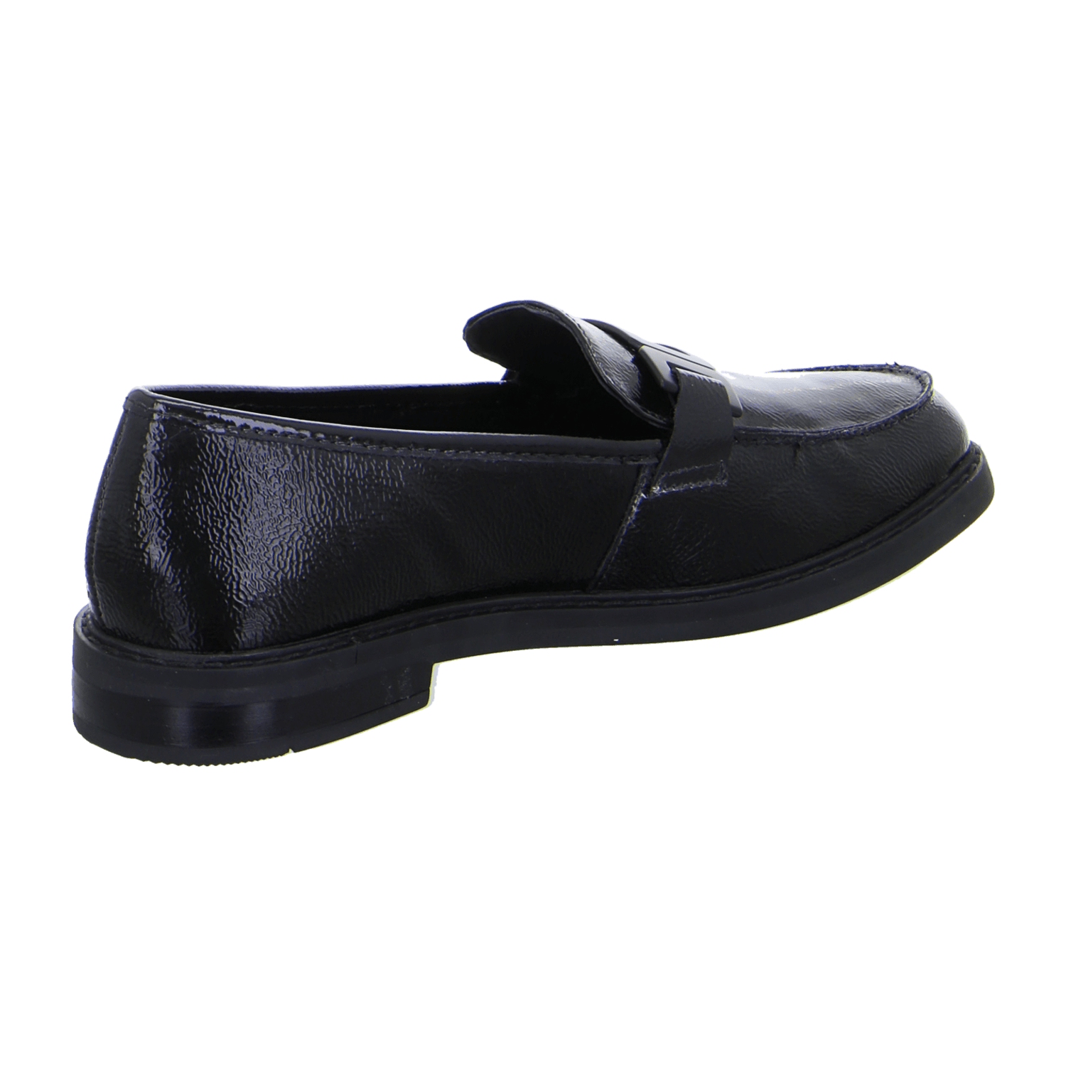 ARA KENT Women's Loafers in Black Patent Leather with Leather Lining and Rubber Sole
