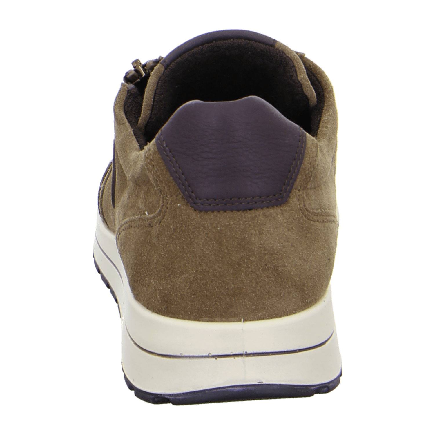 ARA MATTEO Men's Velour Leather Sneakers in Beige with Lace-Up Closure