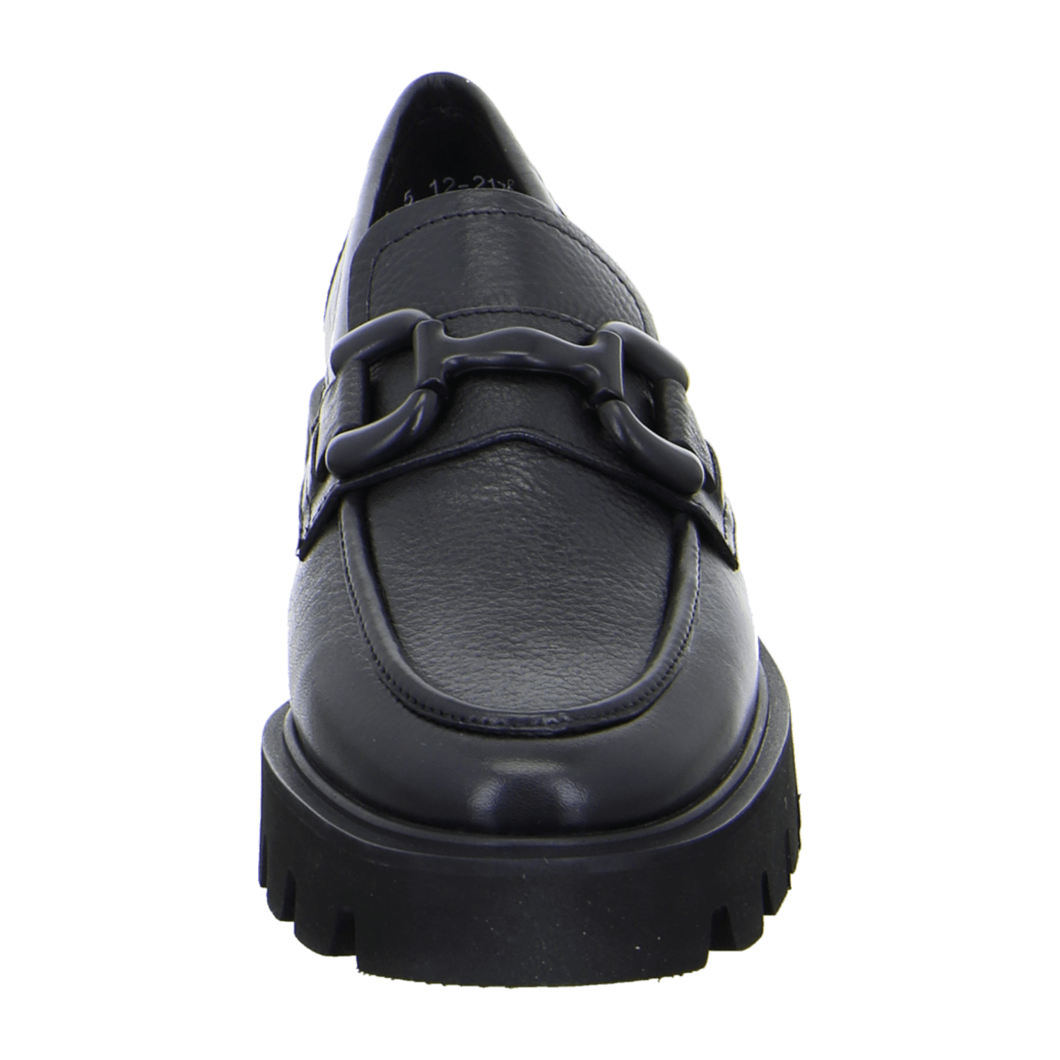 ARA Women's Black Smooth Leather Oxford Slippers with Traction Sole