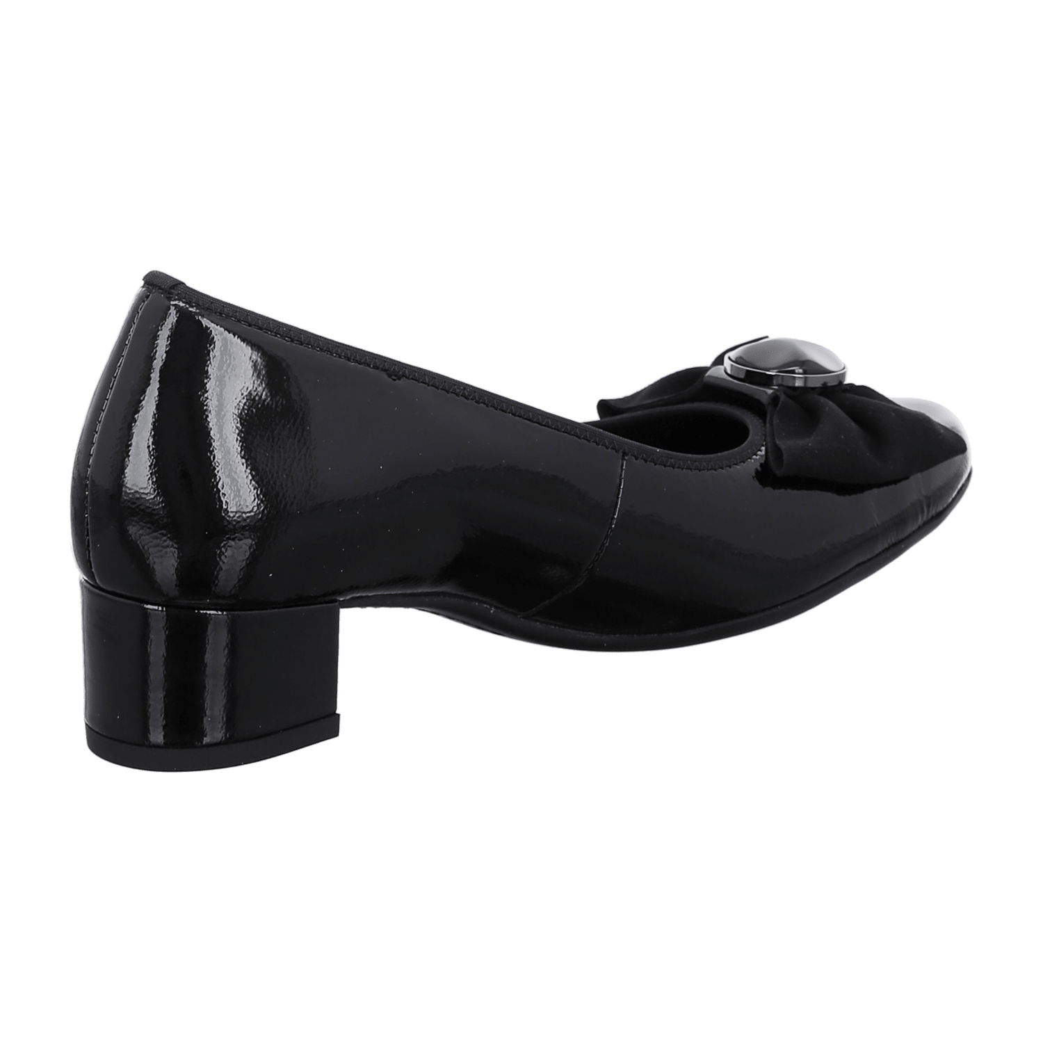ARA NIZZA 2.0 Women's Patent Leather Pull-On Pumps in Black