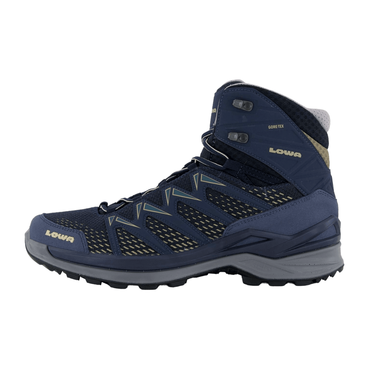 LOWA INNOX PRO GTX MID Men's Trekking Boots Waterproof Leather Jeans Dune