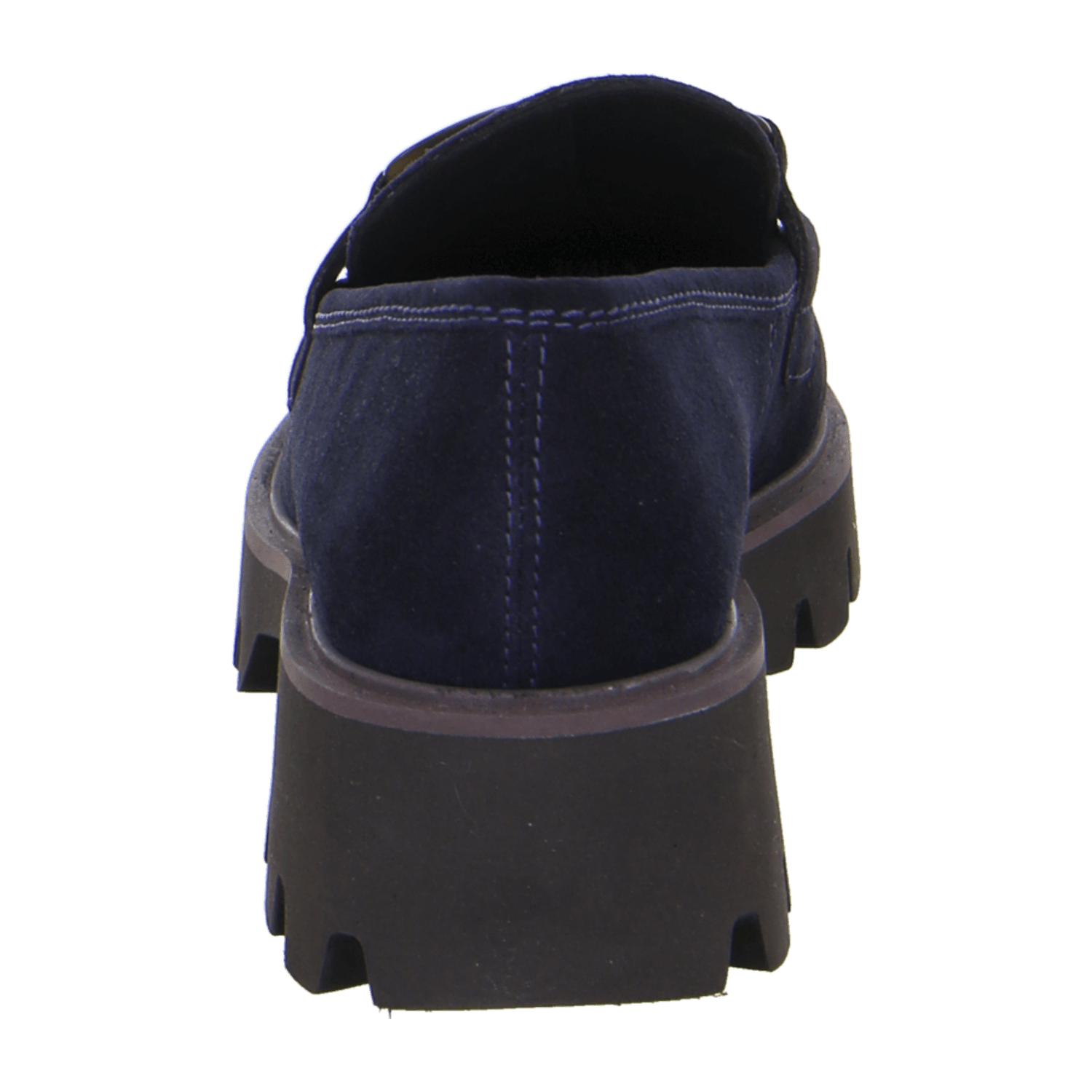 ARA Women's Velour Leather Slipper Oxford in Blue with Leather Lining and EVA Sole