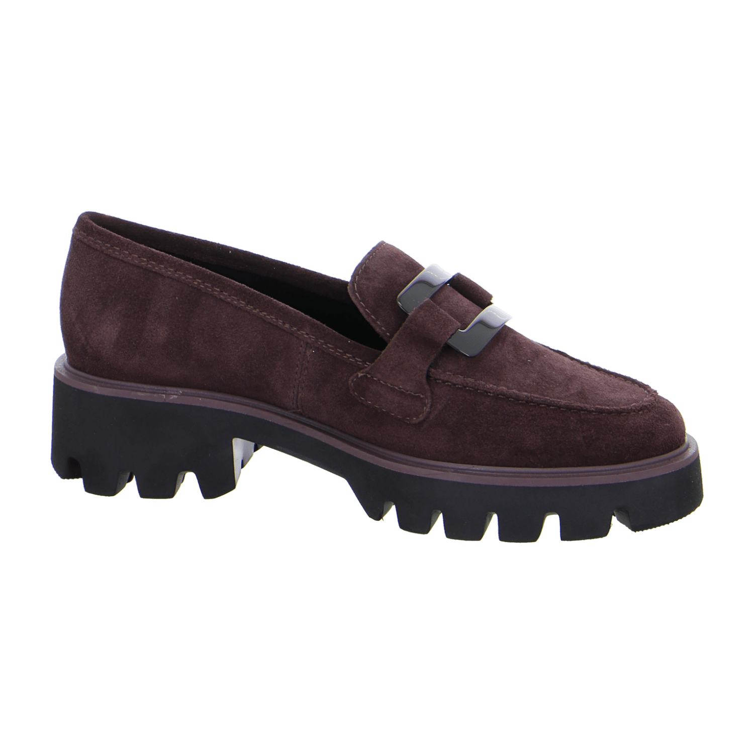 ARA Women's Velvet Leather Oxford Slippers in Red with Round Toe and Leather Lining