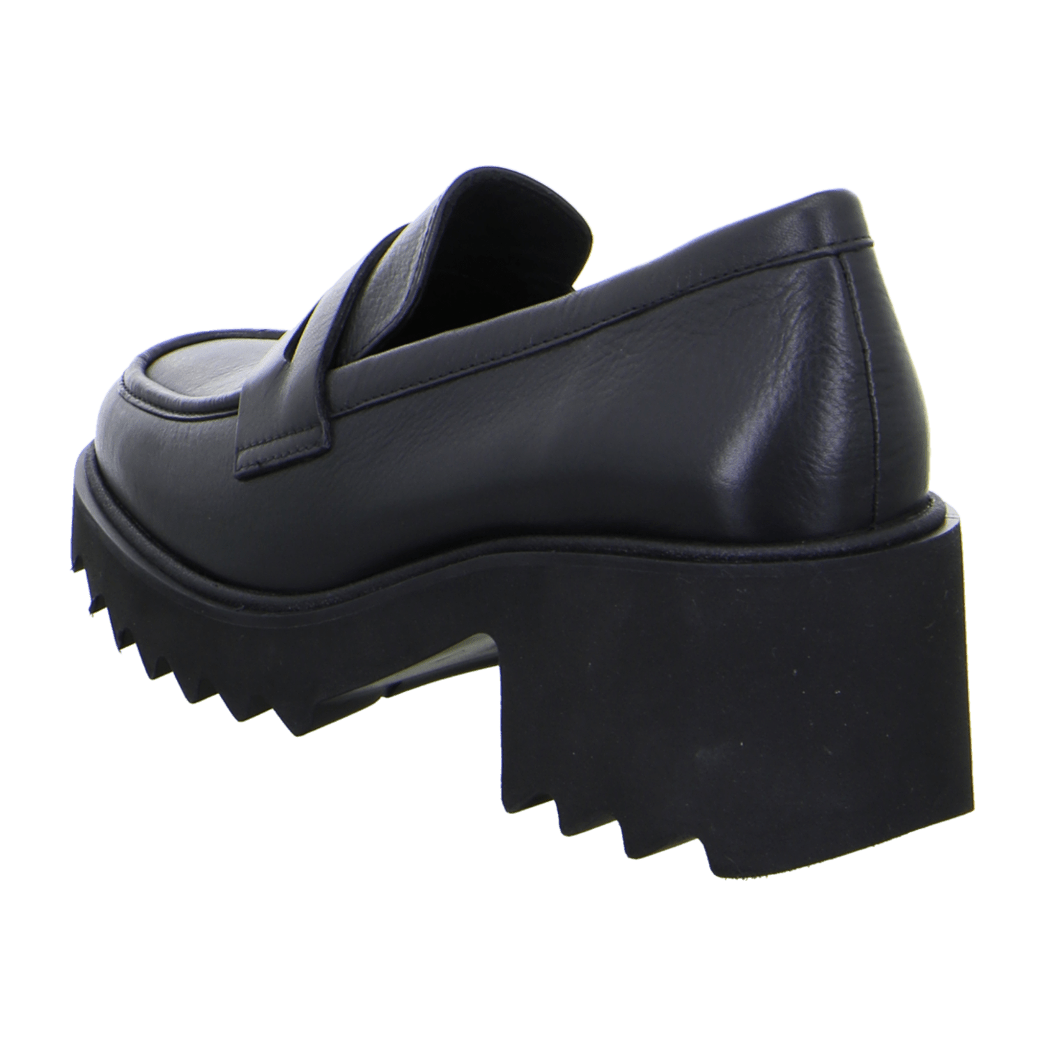 ARA PARIS Women's Leather Pumps Black Round Toe Slip-On
