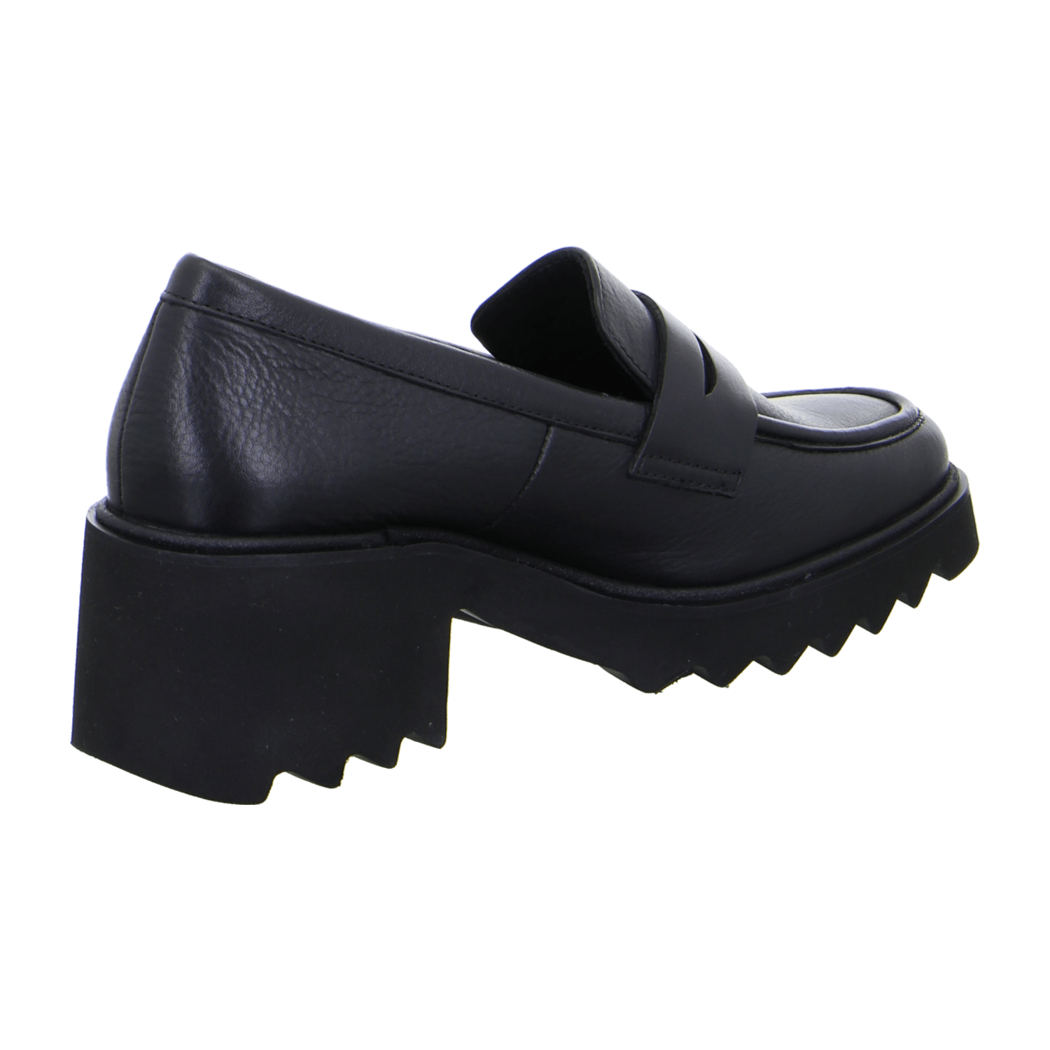 ARA PARIS Women's Leather Pumps Black Round Toe Slip-On