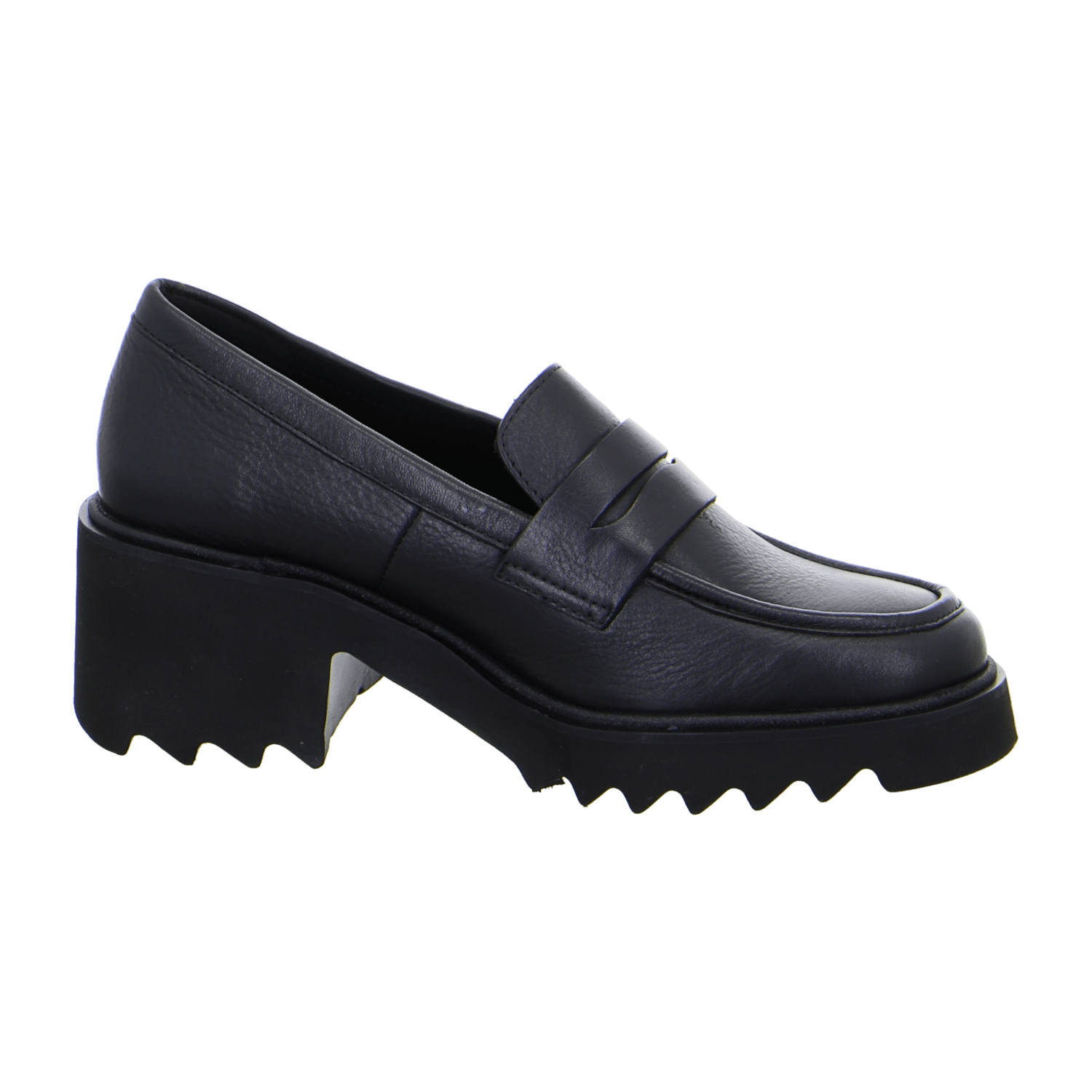 ARA PARIS Women's Leather Pumps Black Round Toe Slip-On
