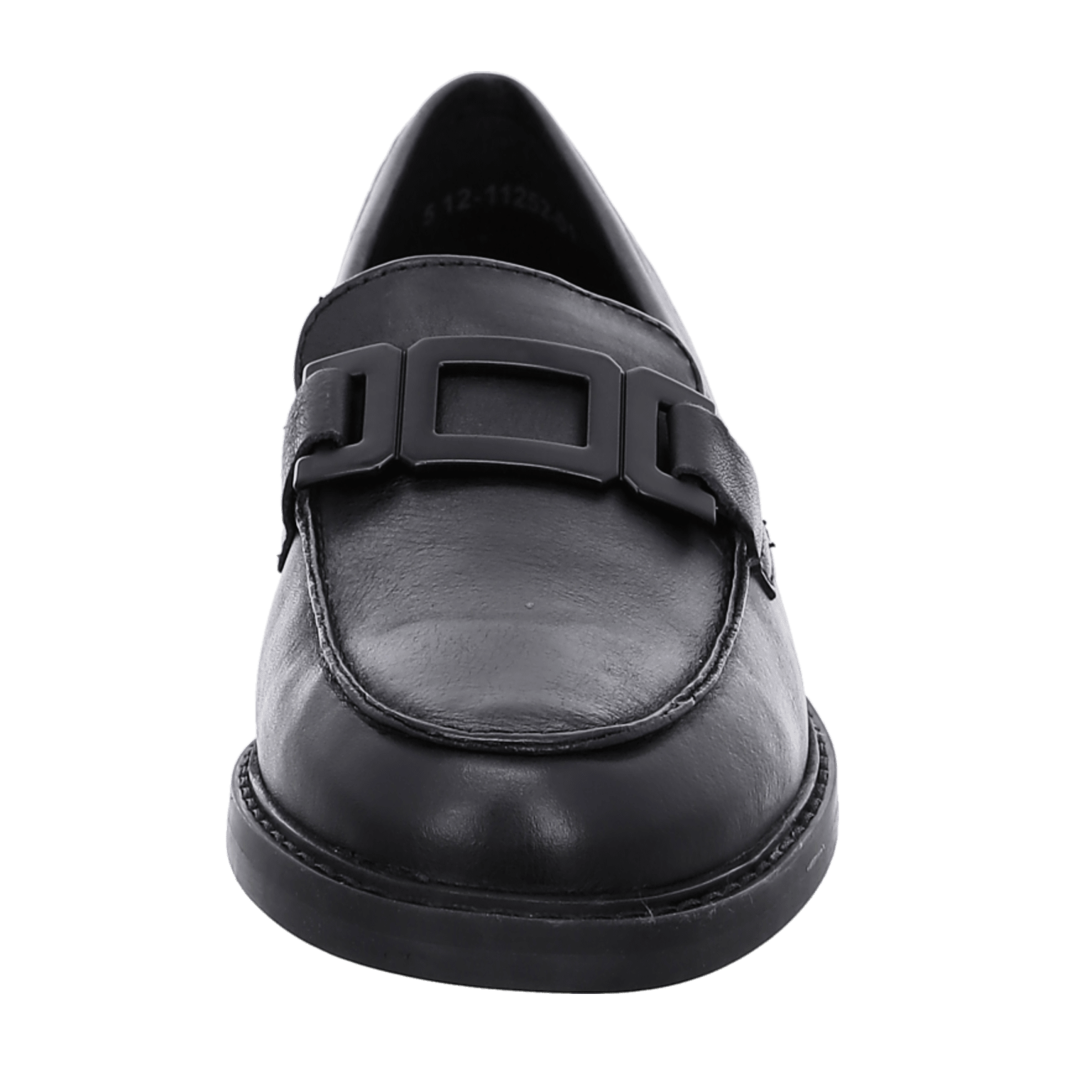 ARA Women's Kent Slipper in Black Smooth Leather with Leather Lining - Pull-On Design