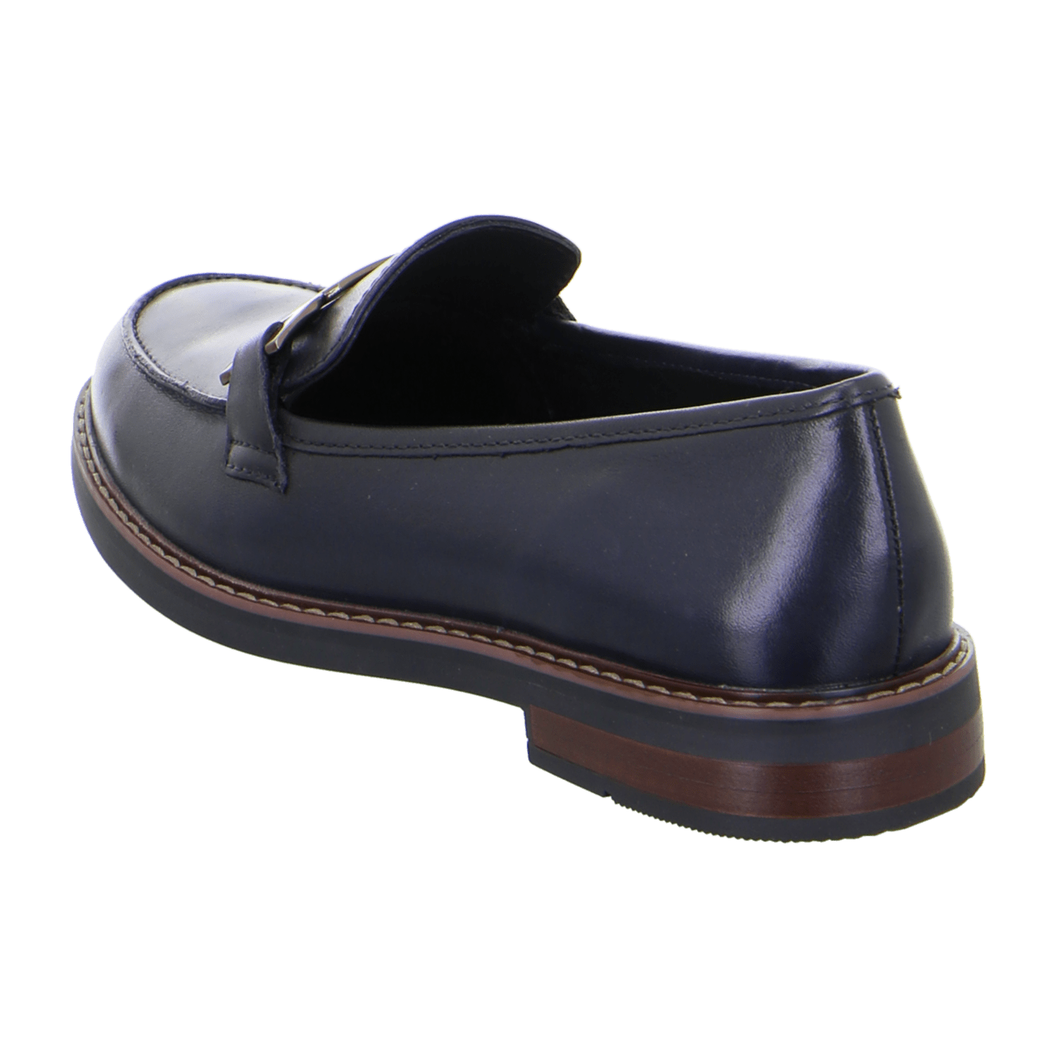 ARA Kent Slipper for Women in Black Smooth Leather with Leather Lining and Round Toe