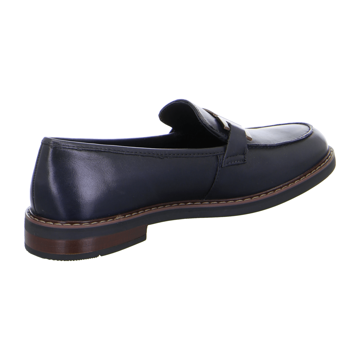 ARA Kent Slipper for Women in Black Smooth Leather with Leather Lining and Round Toe