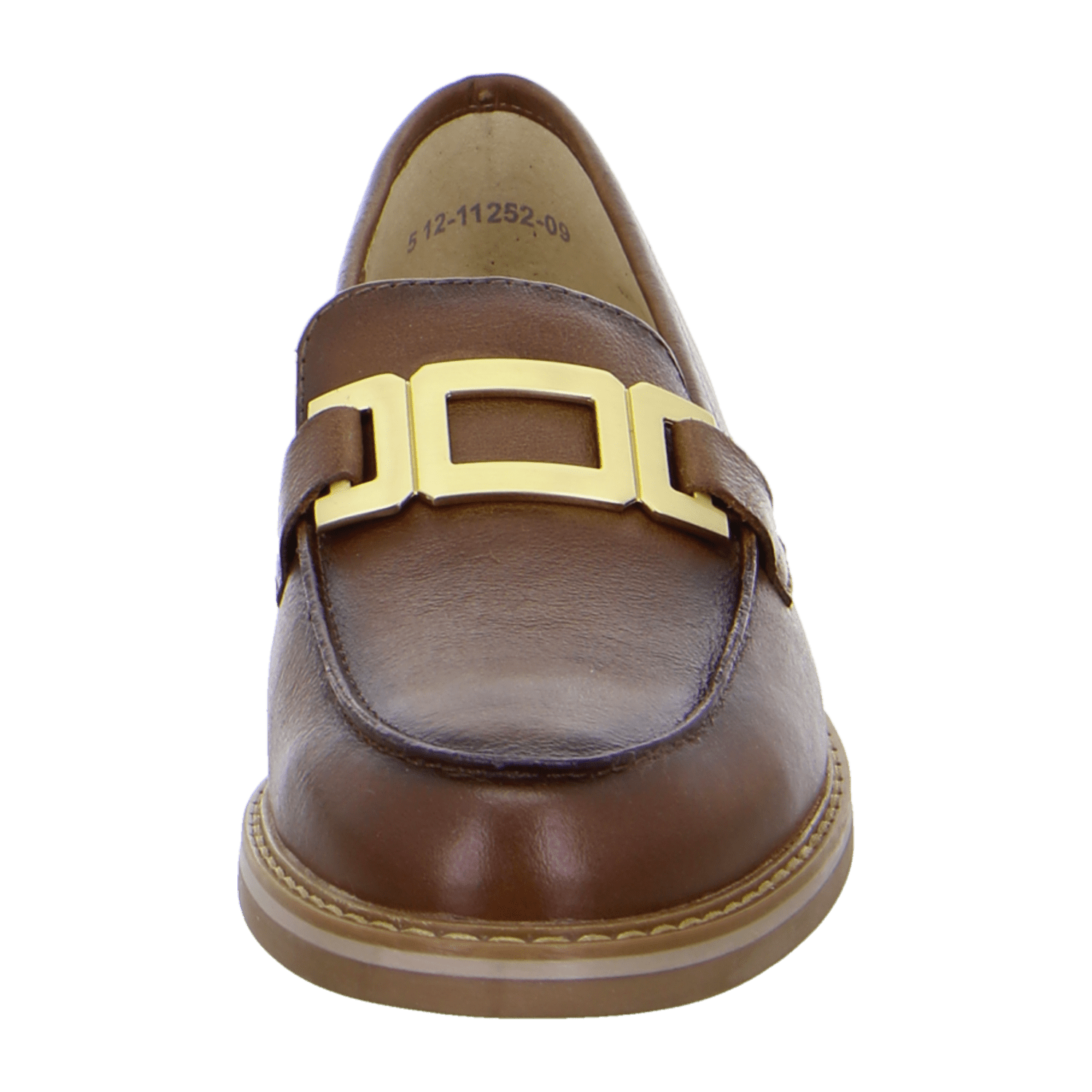 ARA Kent Women's Leather Slip-On Loafers in Brown with Leather Lining and Rubber Sole, Pull-On Design - Bartel-Shop