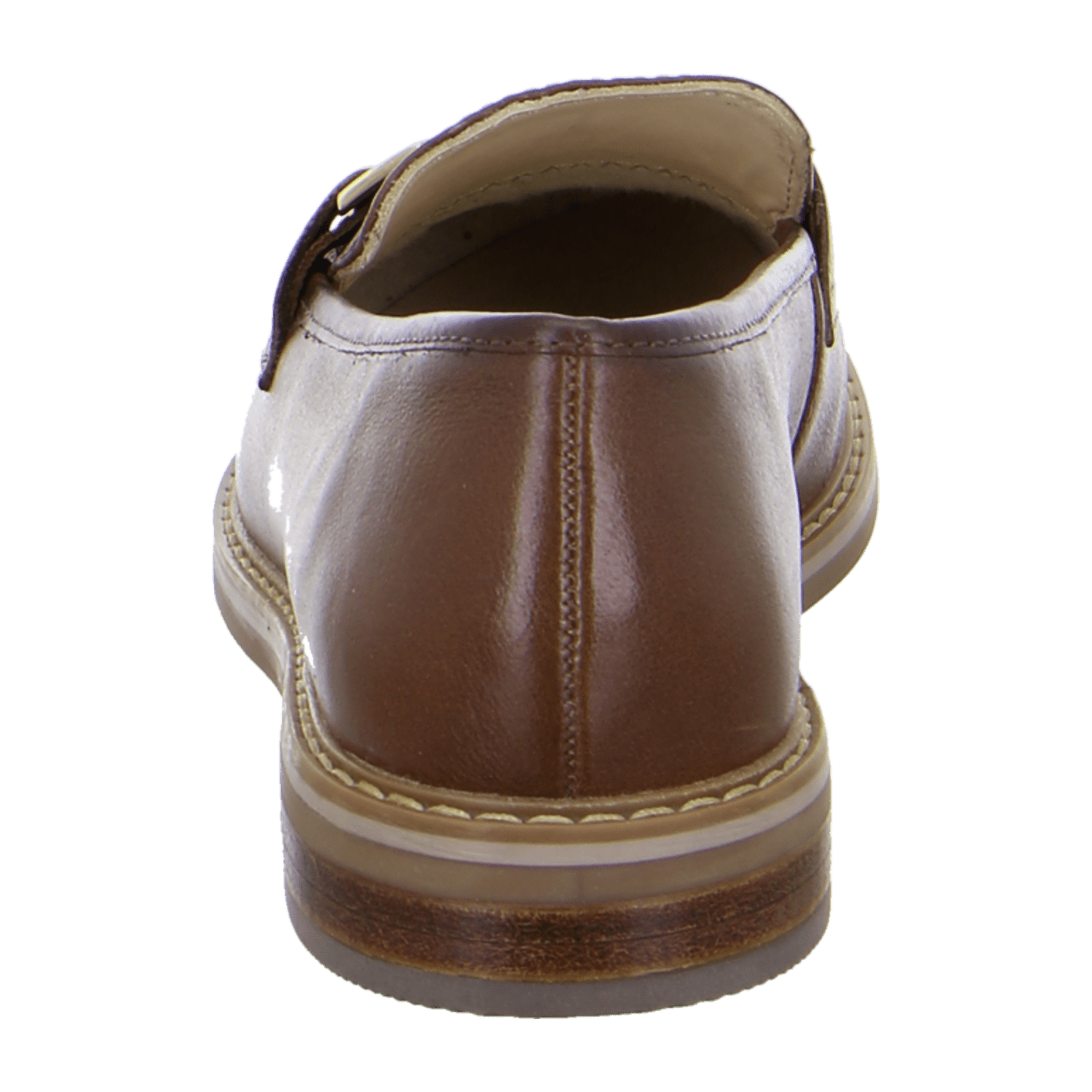 ARA Kent Women's Leather Slip-On Loafers in Brown with Leather Lining and Rubber Sole, Pull-On Design - Bartel-Shop