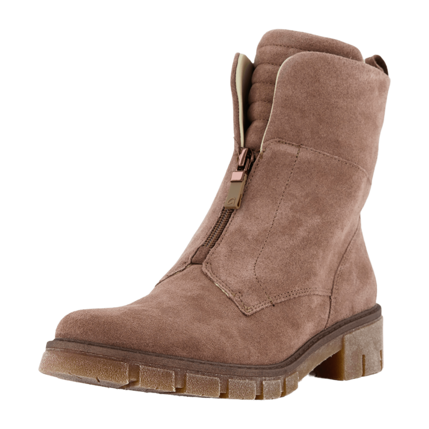 Ara DOVER Women's Green Suede Boots with Zipper and Round Toe