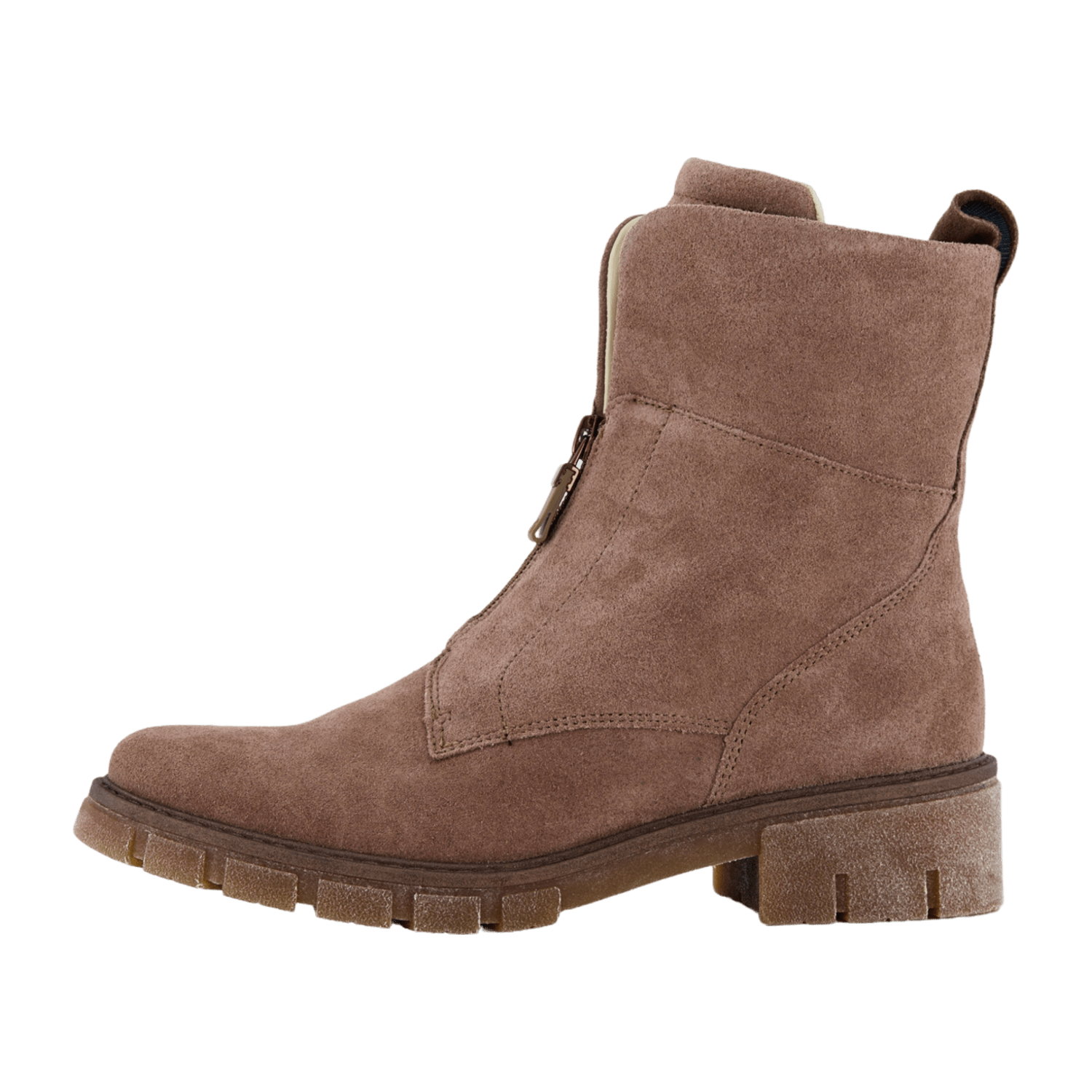 Ara DOVER Women's Green Suede Boots with Zipper and Round Toe