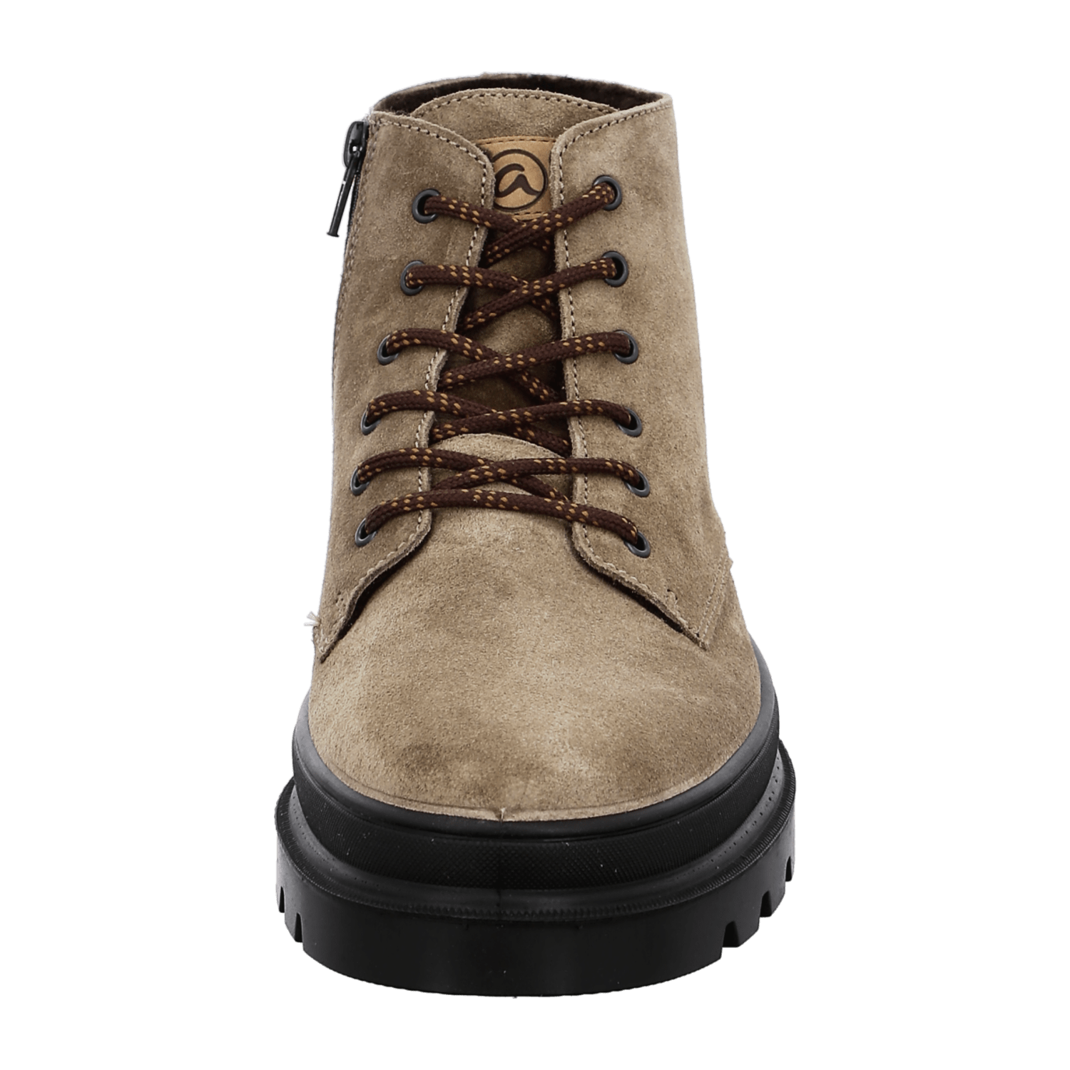 ARA Fredo Men's Boots in Beige Suede with Lace-Up Closure and Round Toe