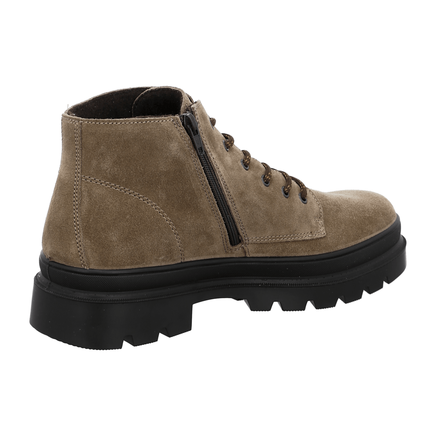 ARA Fredo Men's Boots in Beige Suede with Lace-Up Closure and Round Toe