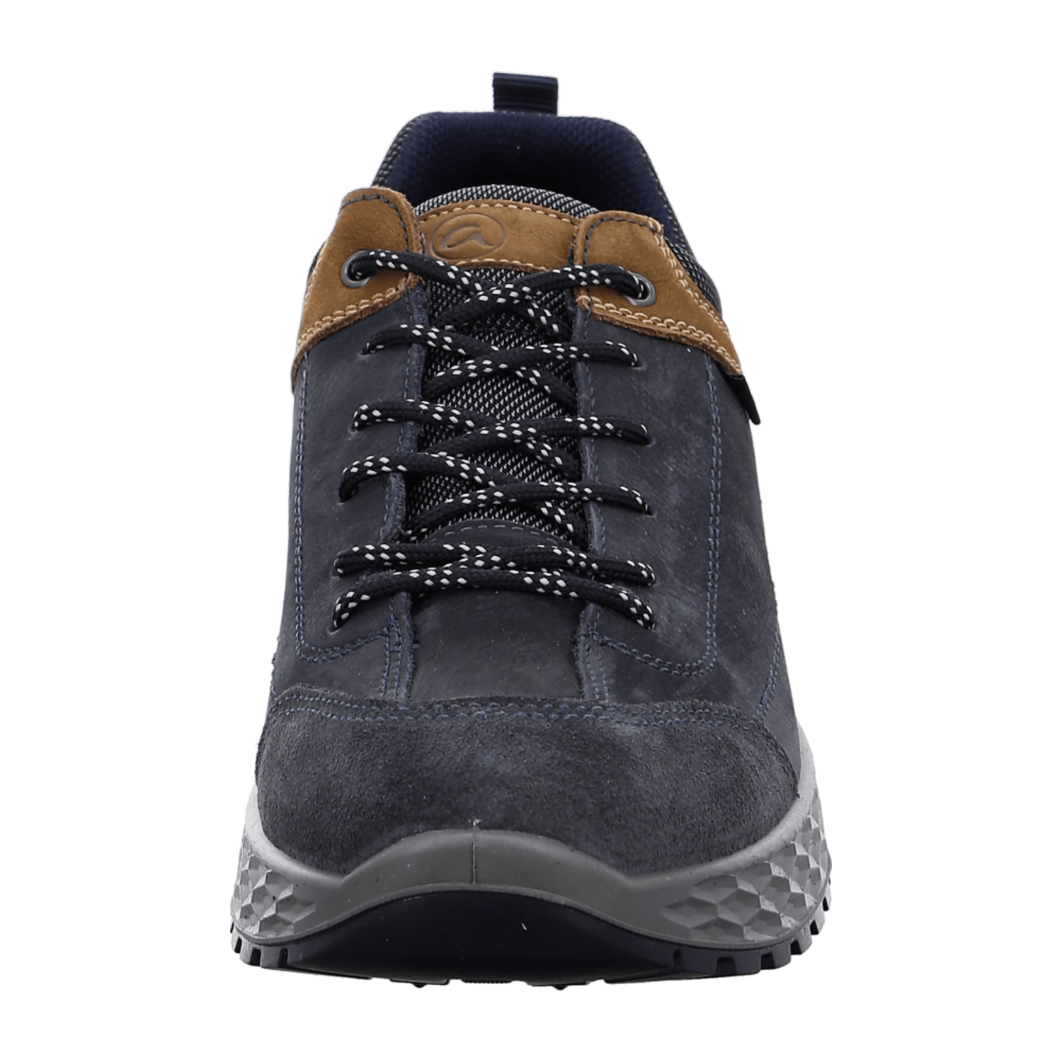 ARA STRESA Men's Leather Sneakers in Blue with Lace-Up Closure