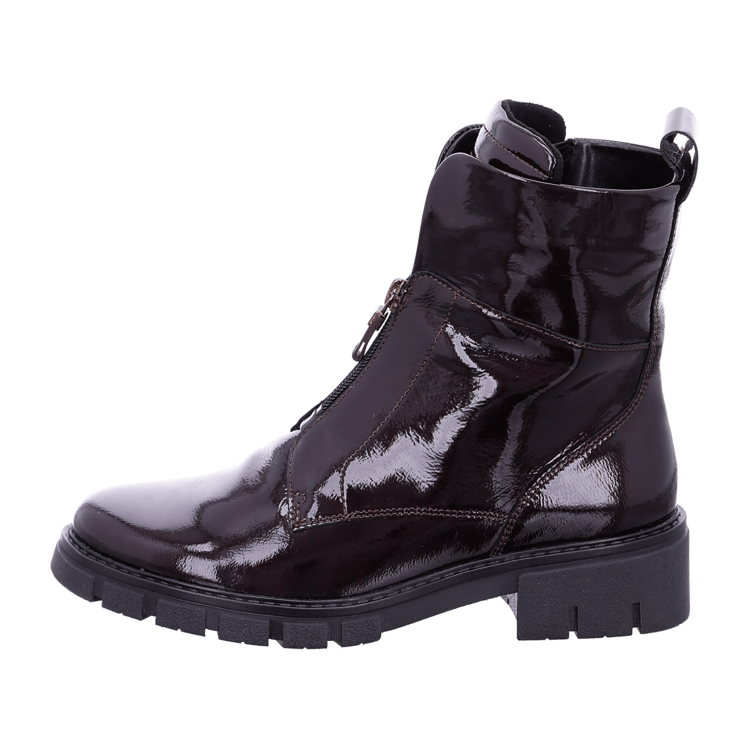 ARA DOVER DOVER Women's Leather Ankle Boots in Red, Classic Zip-Up Style